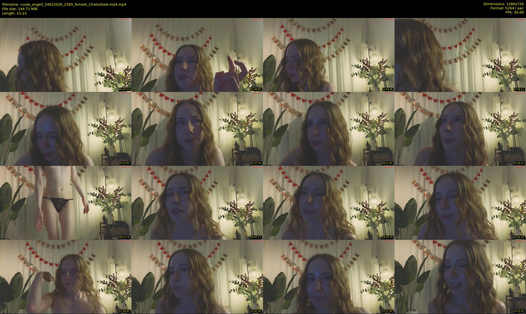 cuute_angell — 16 minute Chaturbate female cam show recording, 720p, Feb 24, 2026