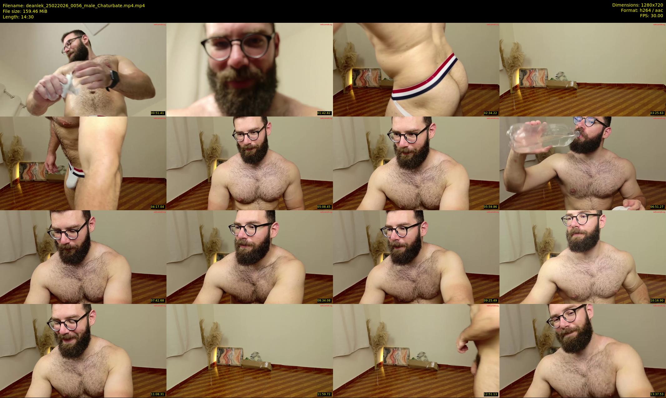 deanlek — 15 minute Chaturbate male cam show recording, 720p, Feb 25, 2026