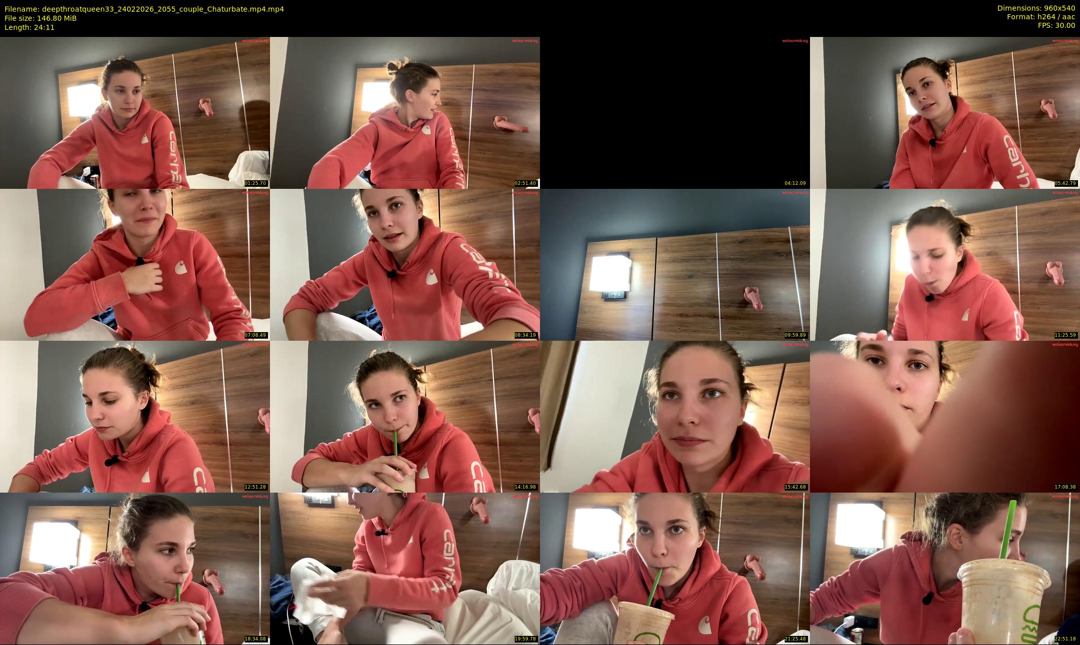 deepthroatqueen33 — 25 minute Chaturbate female cam show recording, 480p, Feb 24, 2026