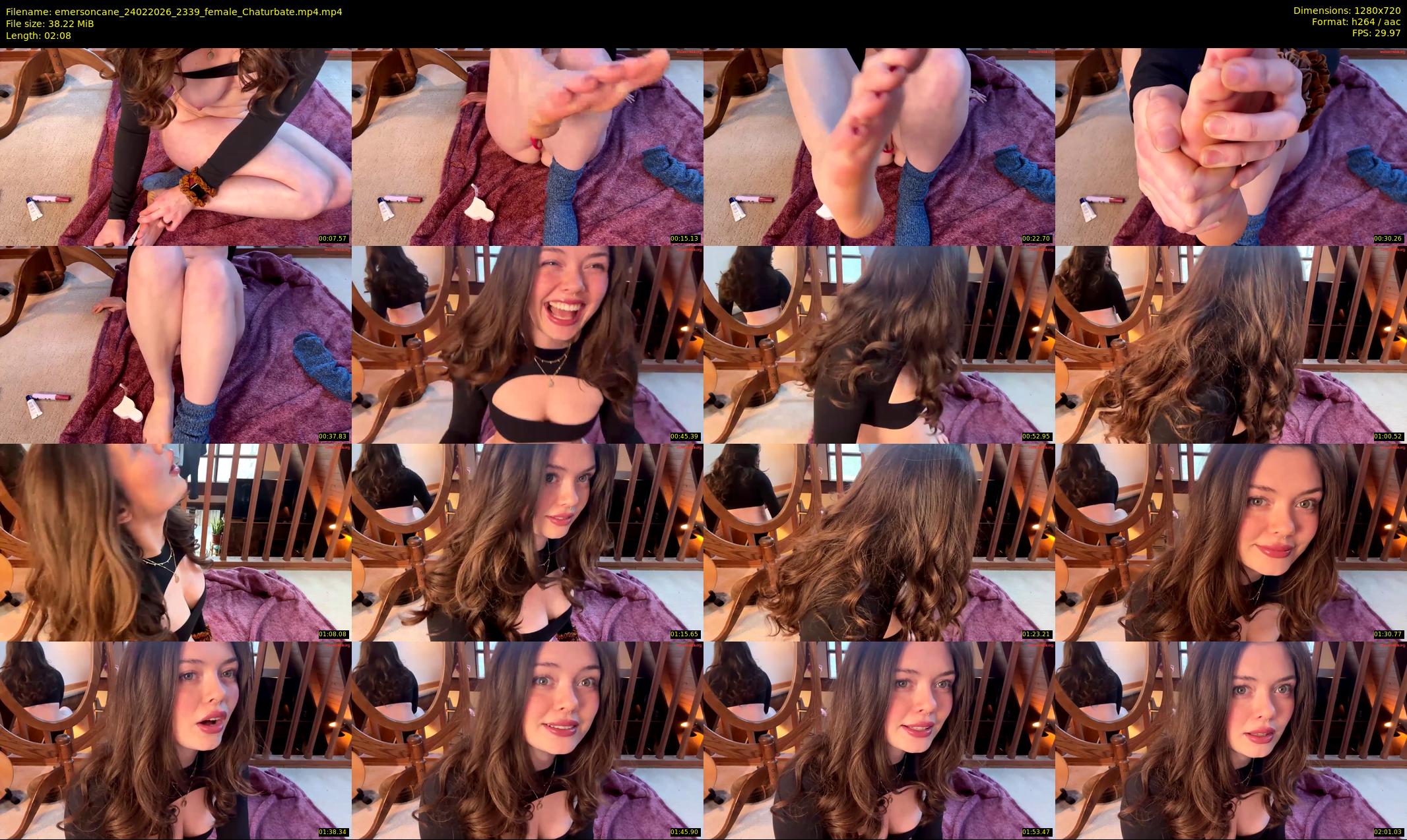 emersoncane — 3 minute Chaturbate female cam show recording, 720p, Feb 24, 2026