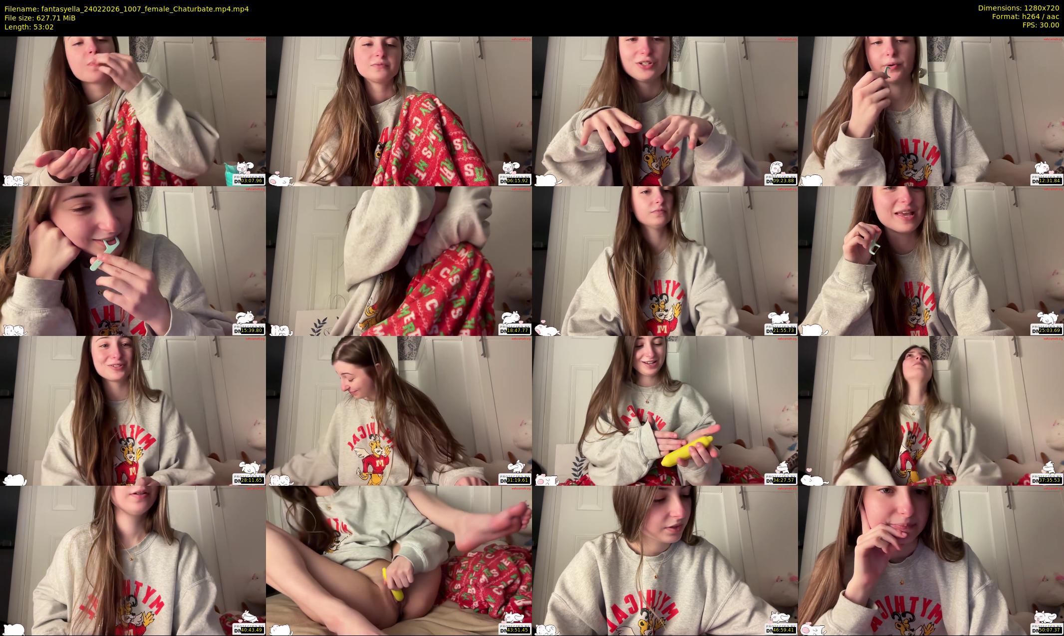 fantasyella — 54 minute Chaturbate female cam show recording, 720p, Feb 24, 2026