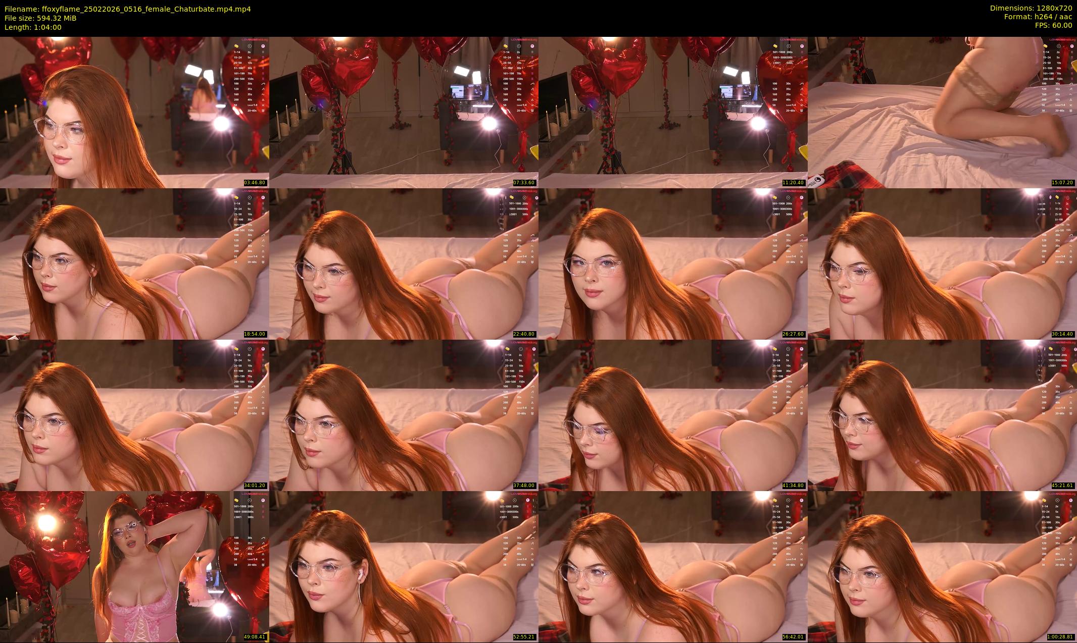 ffoxyflame — 64 minute Chaturbate female cam show recording, 720p, Feb 25, 2026