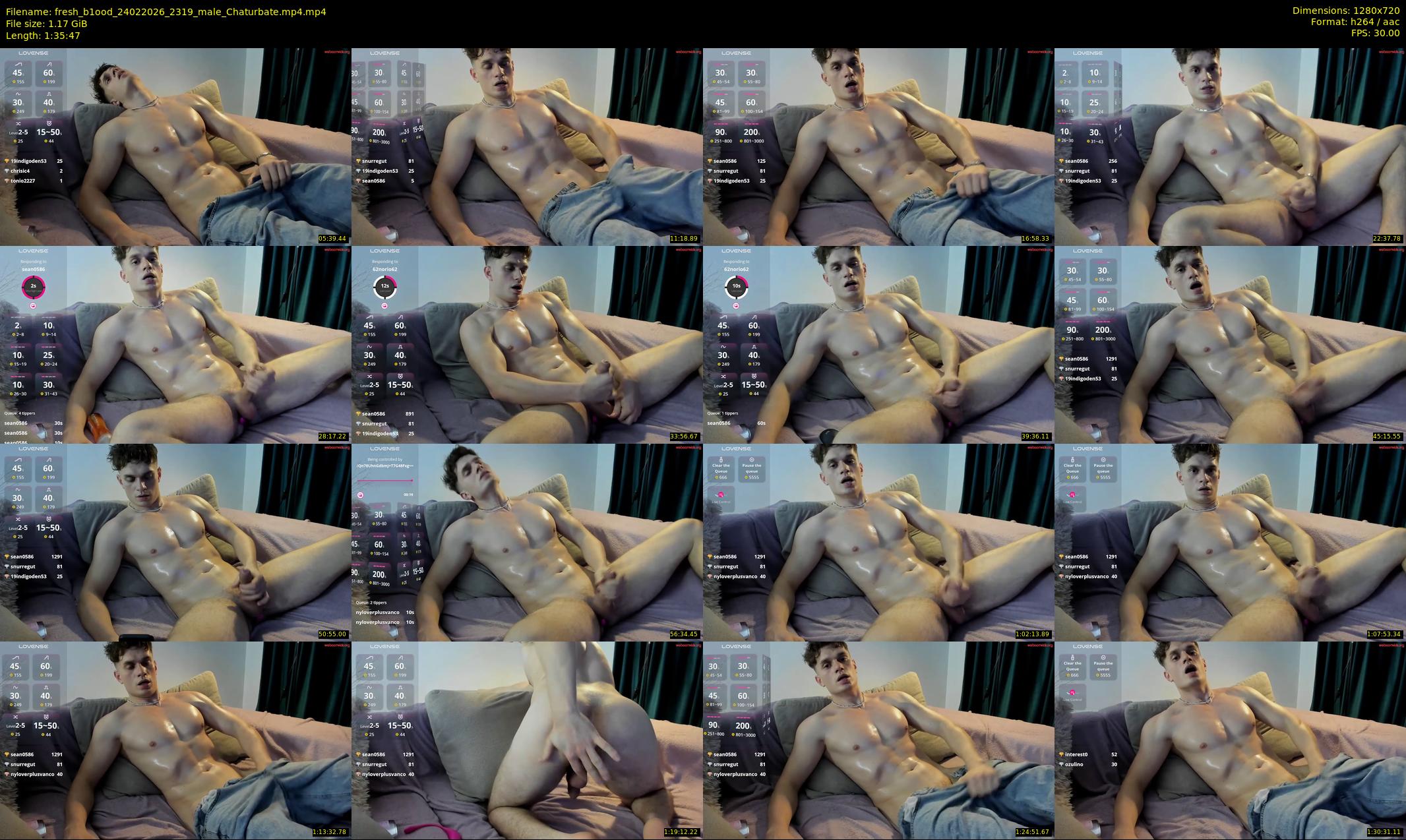 fresh_b1ood — 96 minute Chaturbate male cam show recording, 720p, Feb 24, 2026