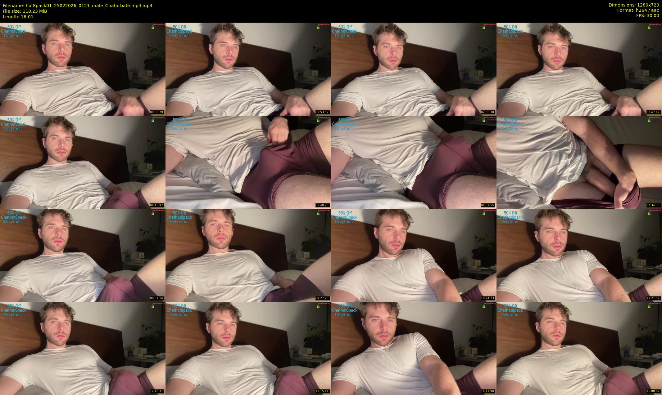 hot8pack01 — 17 minute Chaturbate male cam show recording, 720p, Feb 25, 2026