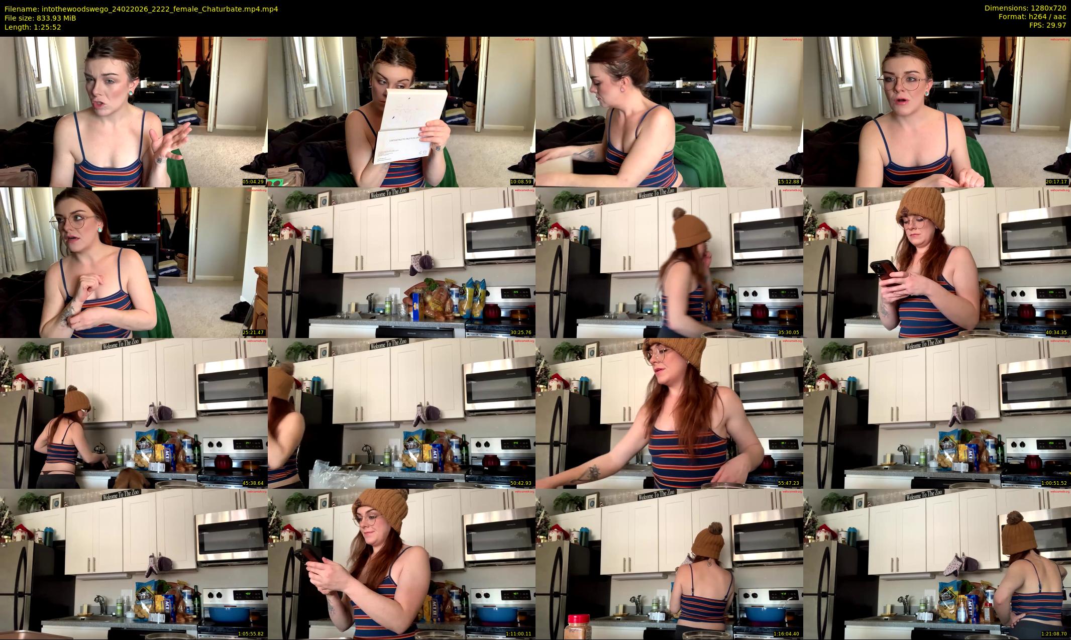intothewoodswego — 86 minute Chaturbate female cam show recording, 720p, Feb 24, 2026