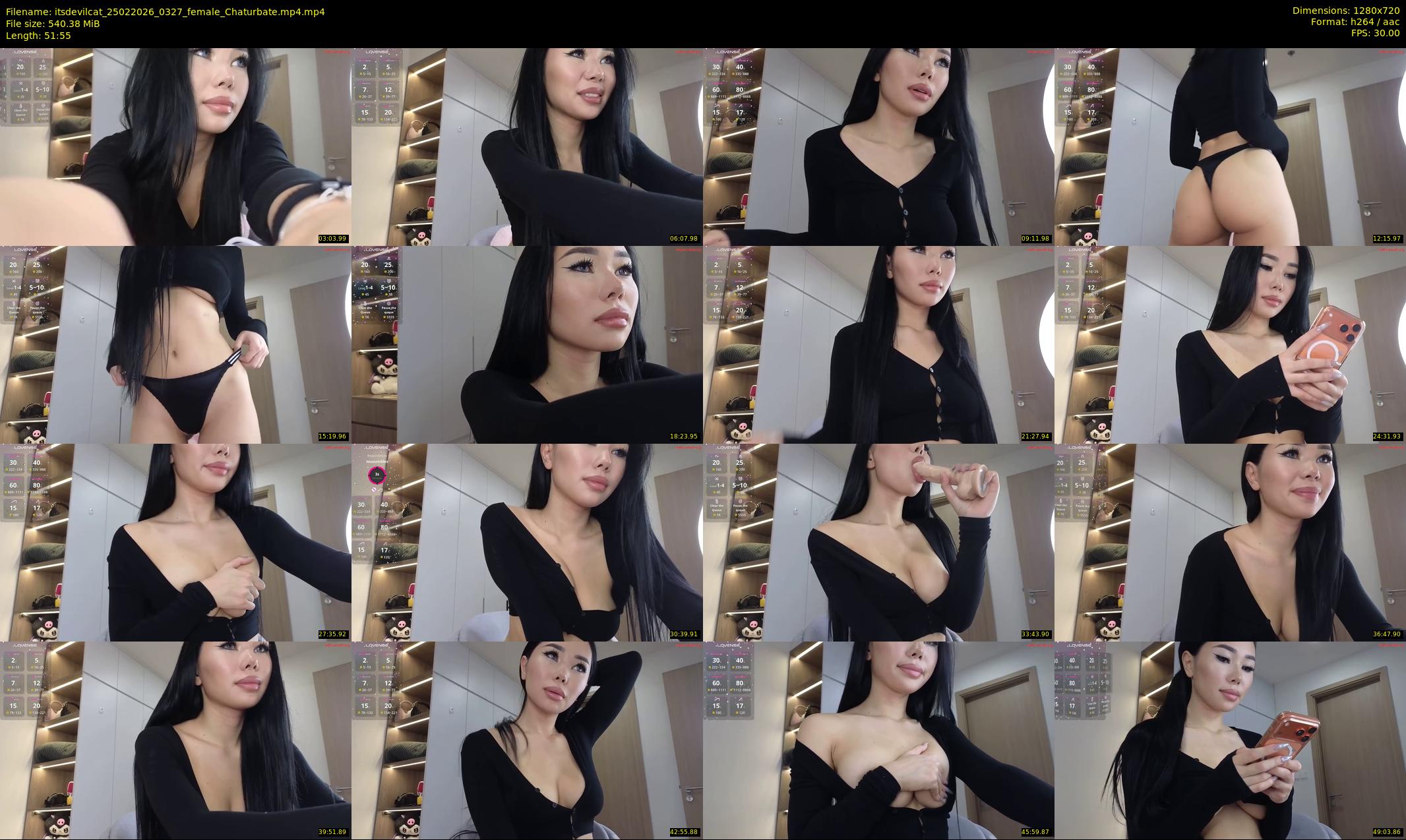 itsdevilcat — 52 minute Chaturbate female cam show recording, 720p, Feb 25, 2026