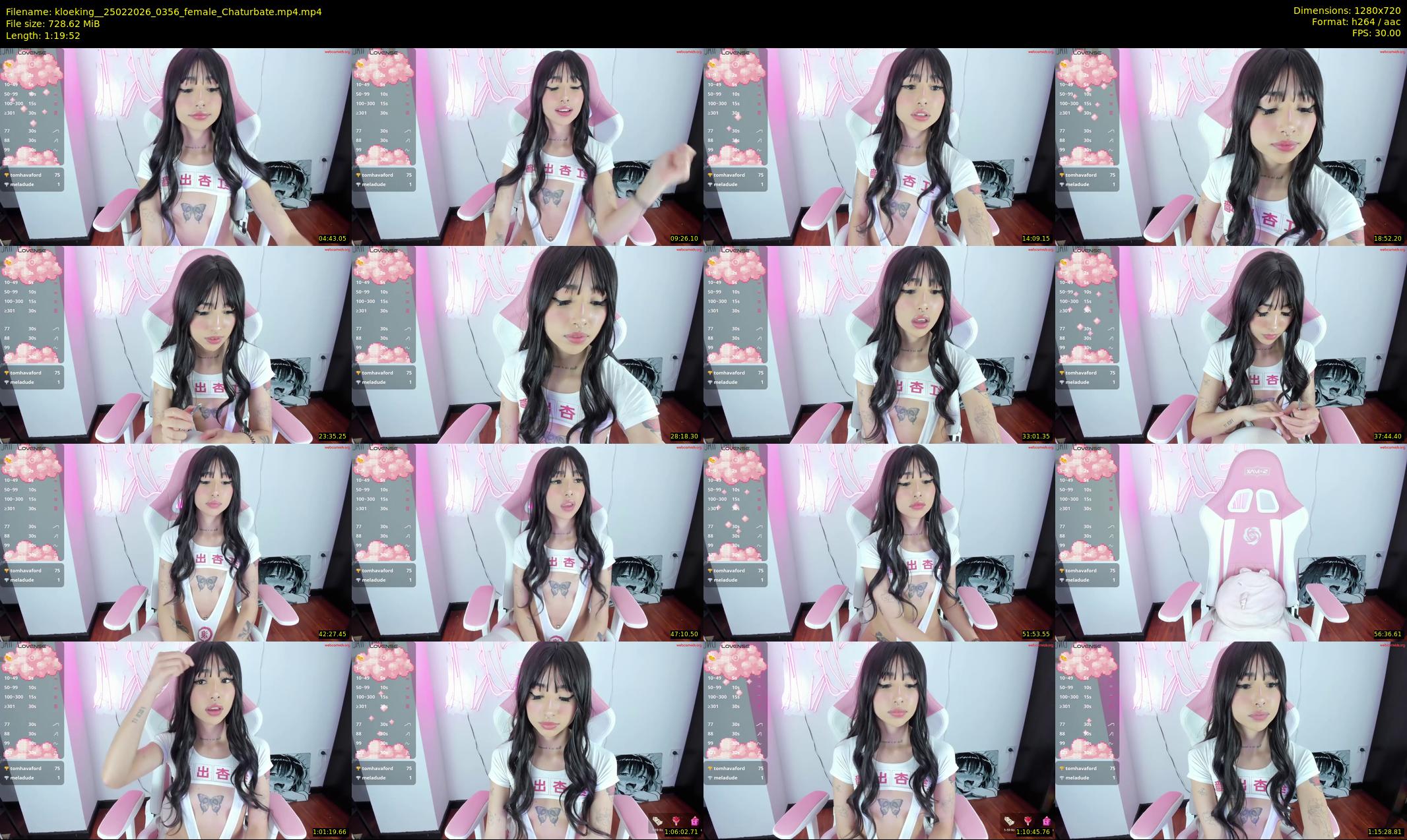 kloeking_ — 80 minute Chaturbate female cam show recording, 720p, Feb 25, 2026