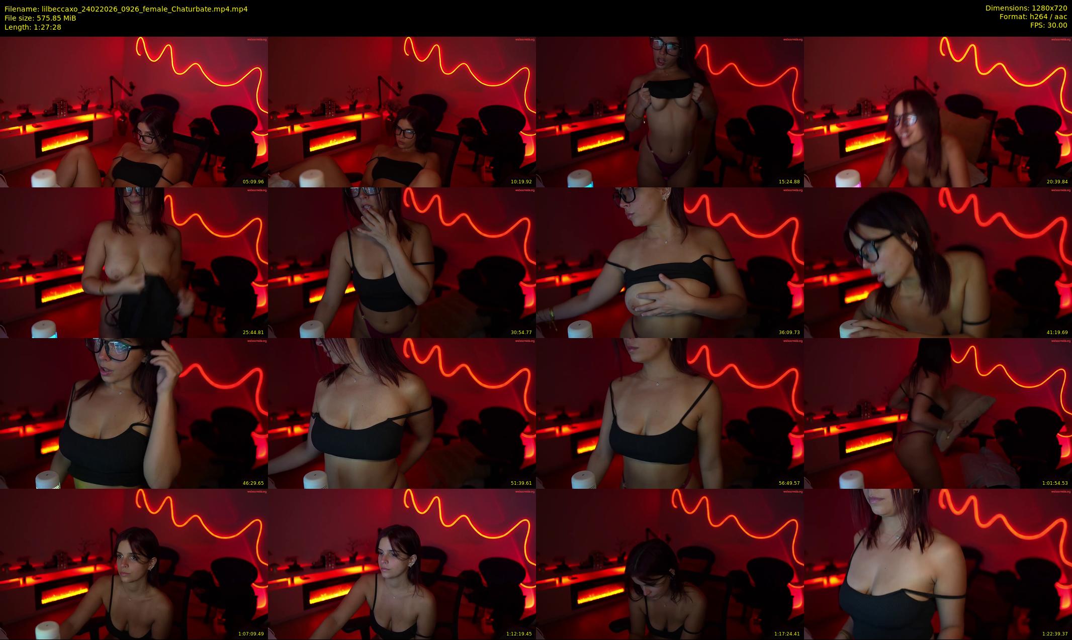 lilbeccaxo — 88 minute Chaturbate female cam show recording, 720p, Feb 24, 2026