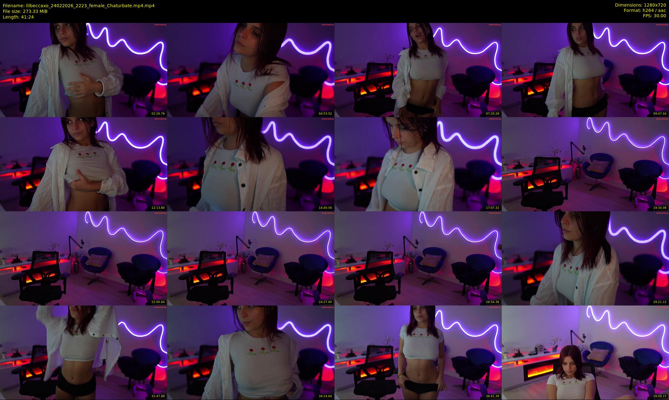 lilbeccaxo — 42 minute Chaturbate female cam show recording, 720p, Feb 24, 2026