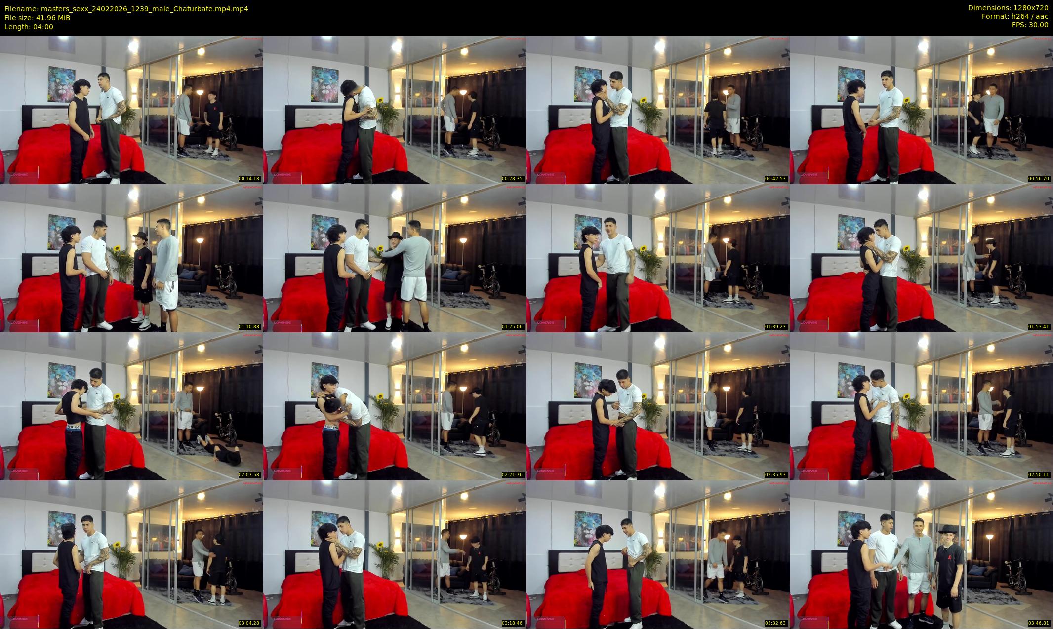masters_sexx — 4 minute Chaturbate male cam show recording, 720p, Feb 24, 2026