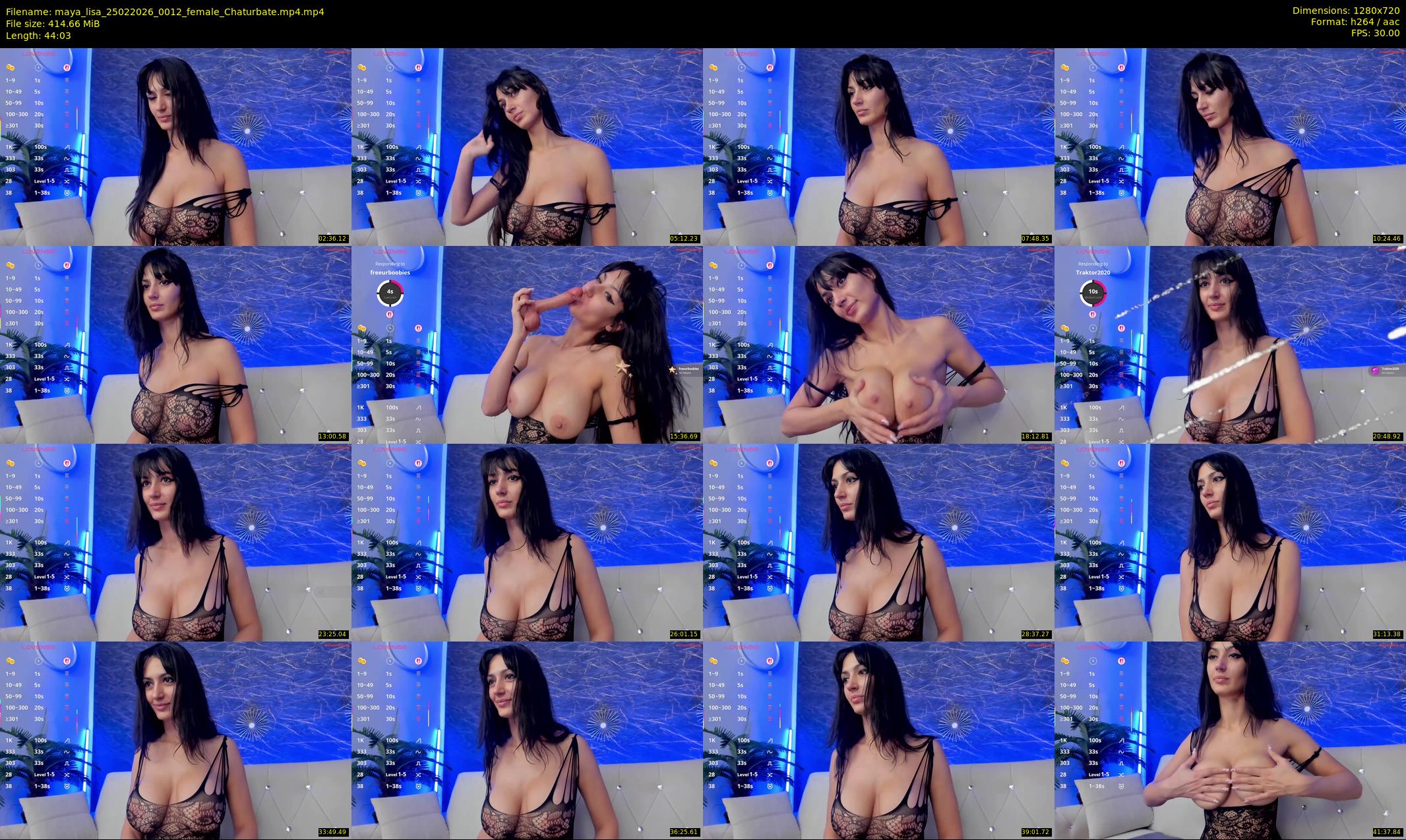 maya_lisa — 45 minute Chaturbate female cam show recording, 720p, Feb 25, 2026