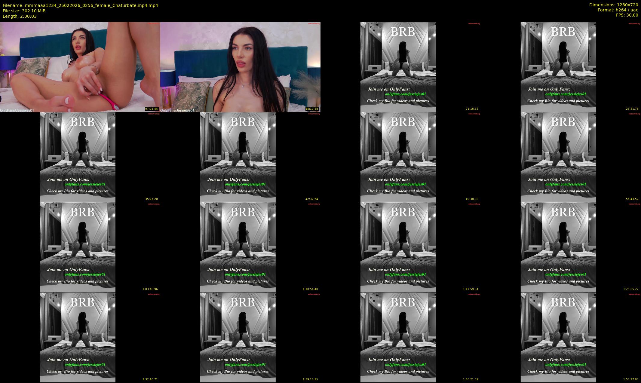 mmmaaa1234 — 121 minute Chaturbate female cam show recording, 720p, Feb 25, 2026