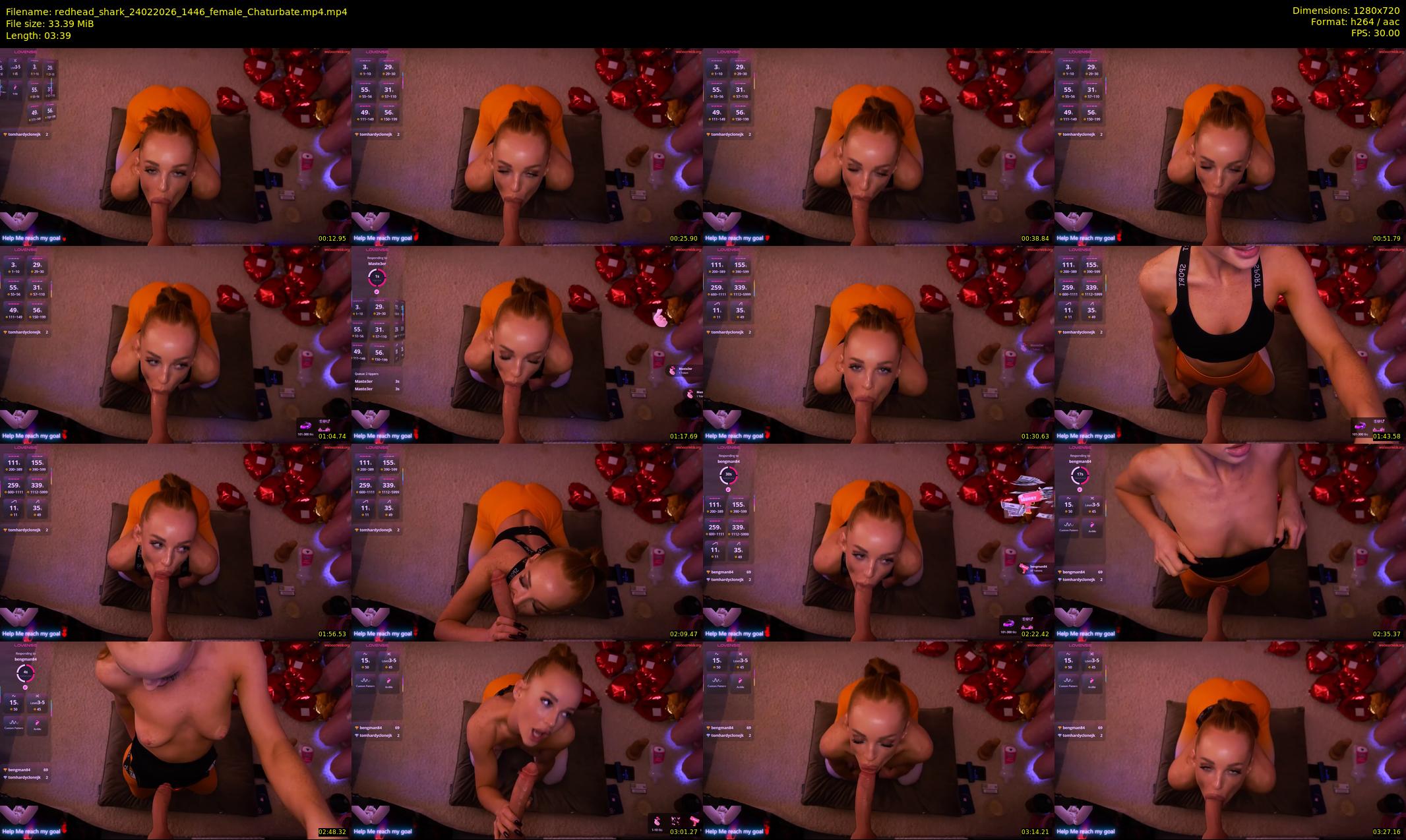 redhead_shark — 4 minute Chaturbate female cam show recording, 720p, Feb 24, 2026