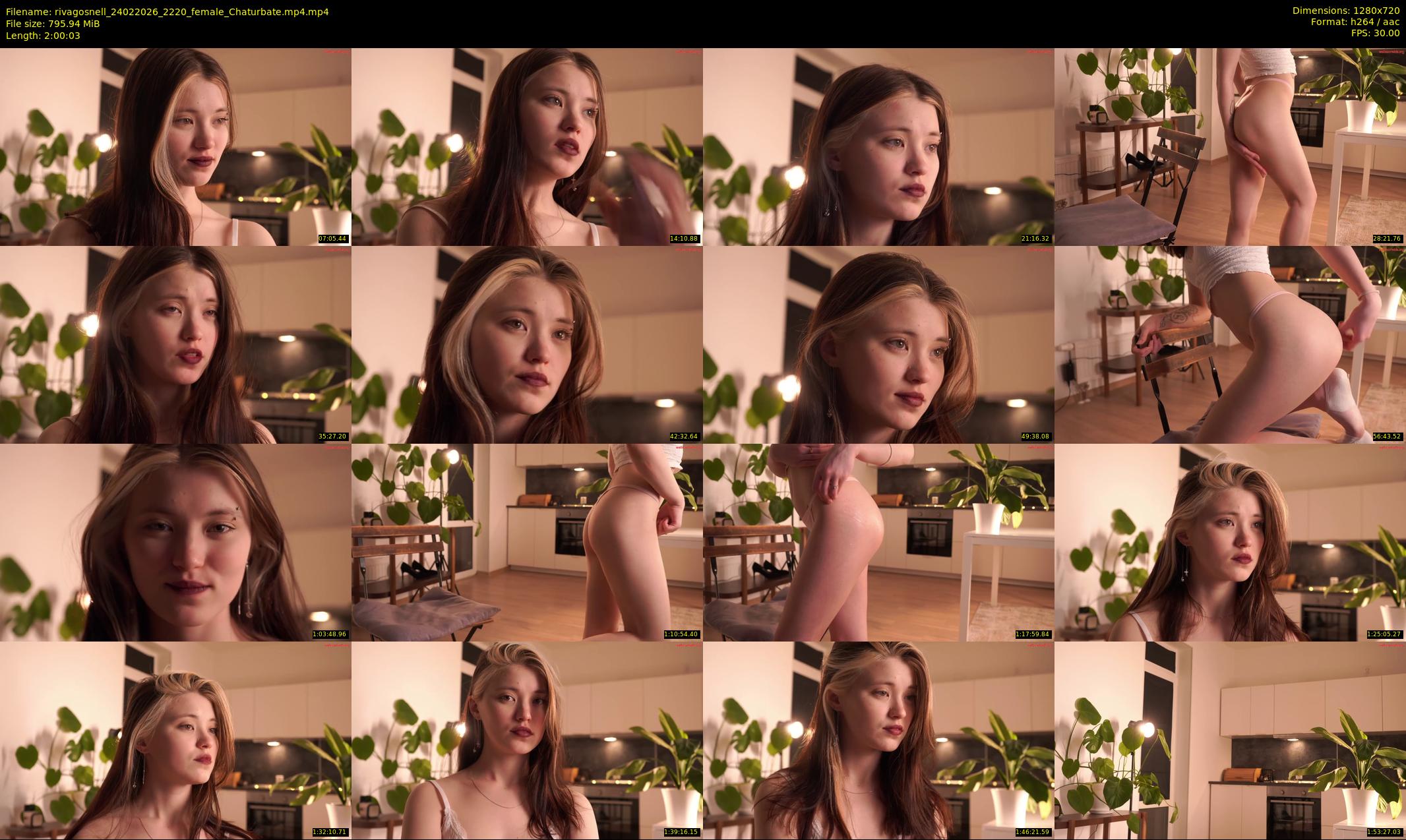 rivagosnell — 121 minute Chaturbate female cam show recording, 720p, Feb 24, 2026
