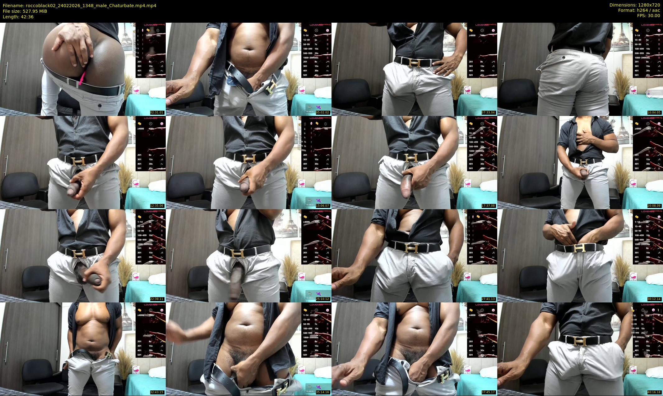roccoblack02 — 43 minute Chaturbate male cam show recording, 720p, Feb 24, 2026