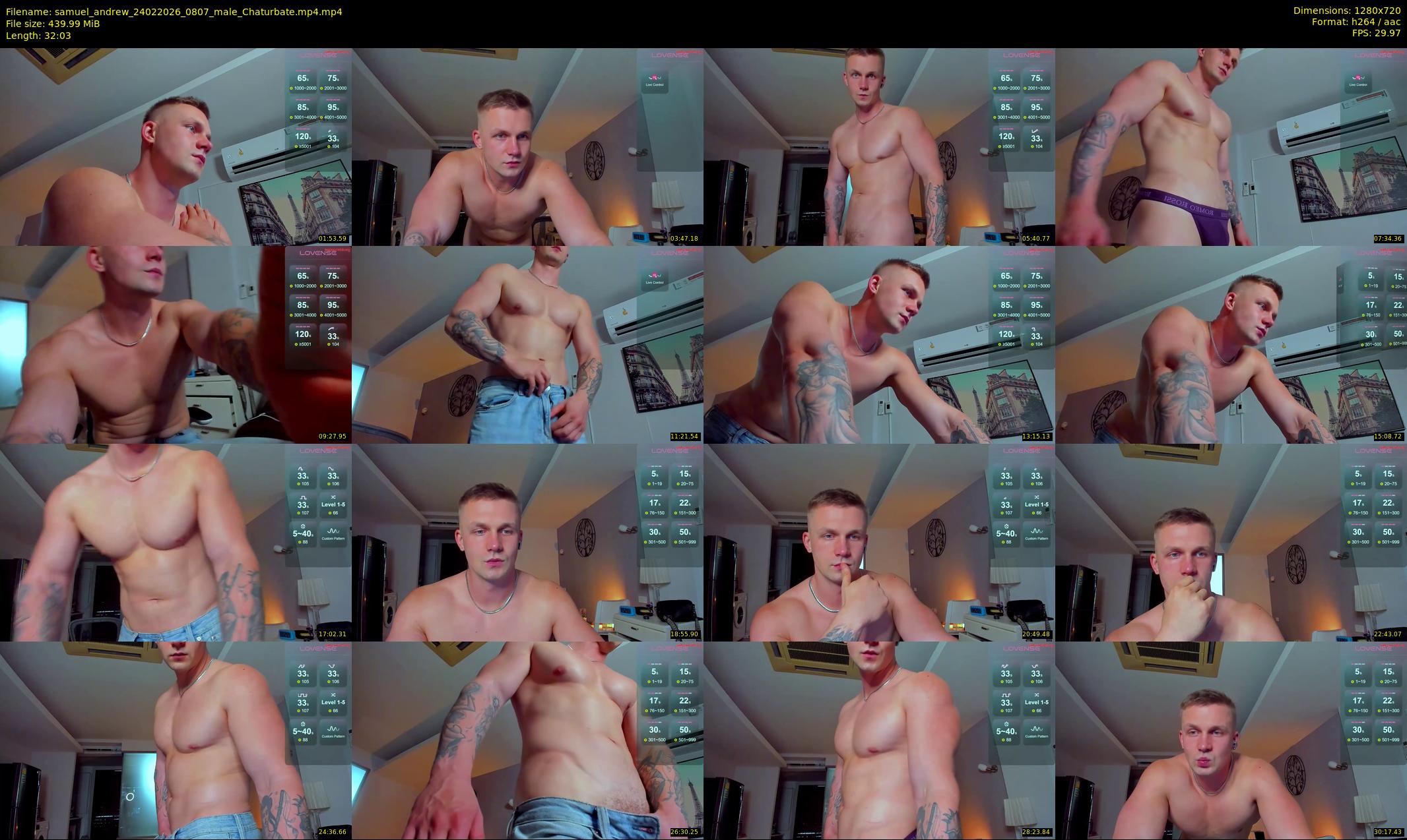 samuel_andrew — 33 minute Chaturbate male cam show recording, 720p, Feb 24, 2026