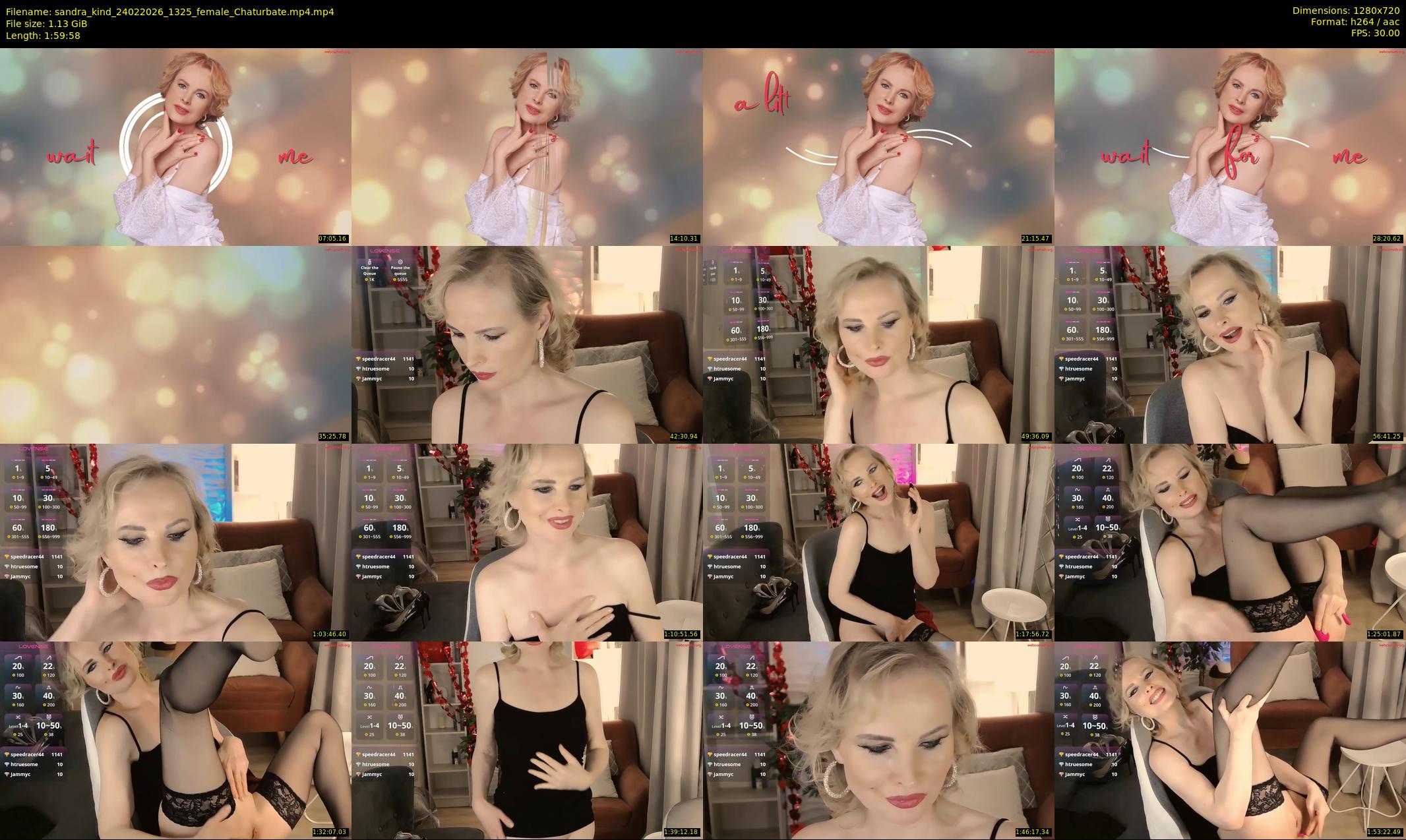 sandra_kind — 120 minute Chaturbate female cam show recording, 720p, Feb 24, 2026
