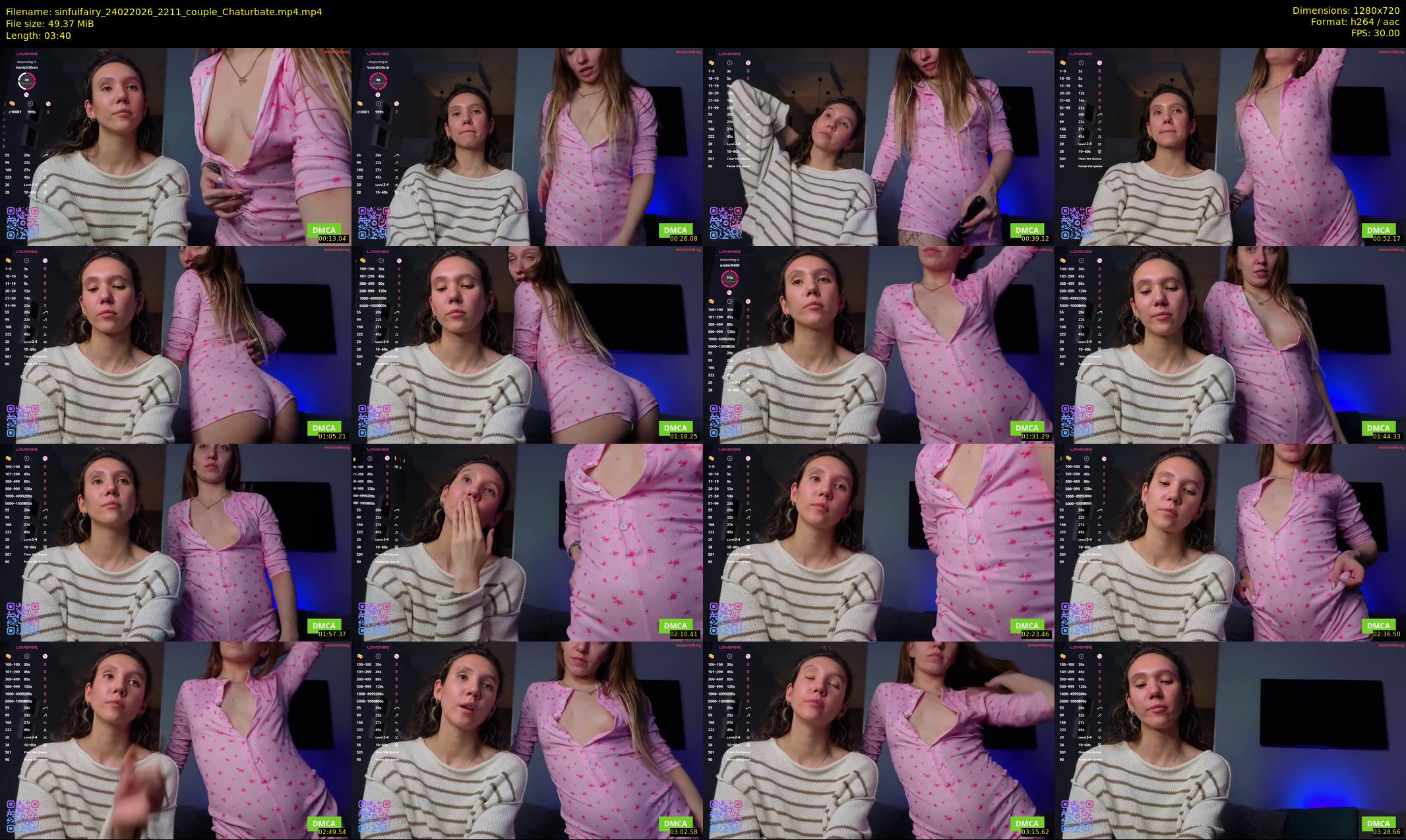 sinfulfairy — 4 minute Chaturbate couple cam show recording, 720p, Feb 24, 2026