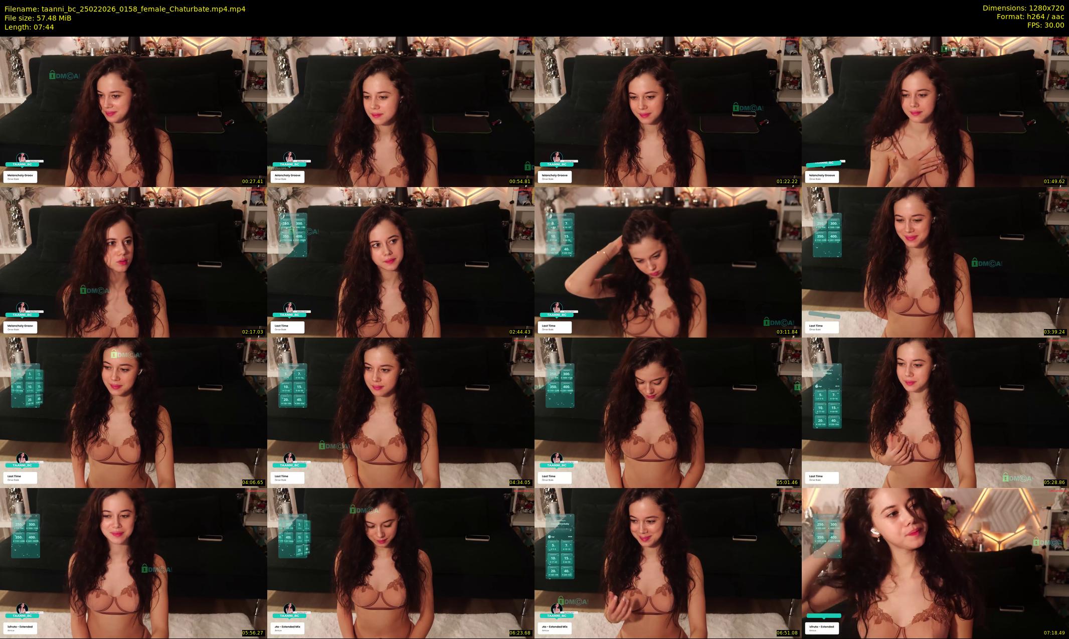 taanni_bc — 8 minute Chaturbate female cam show recording, 720p, Feb 25, 2026