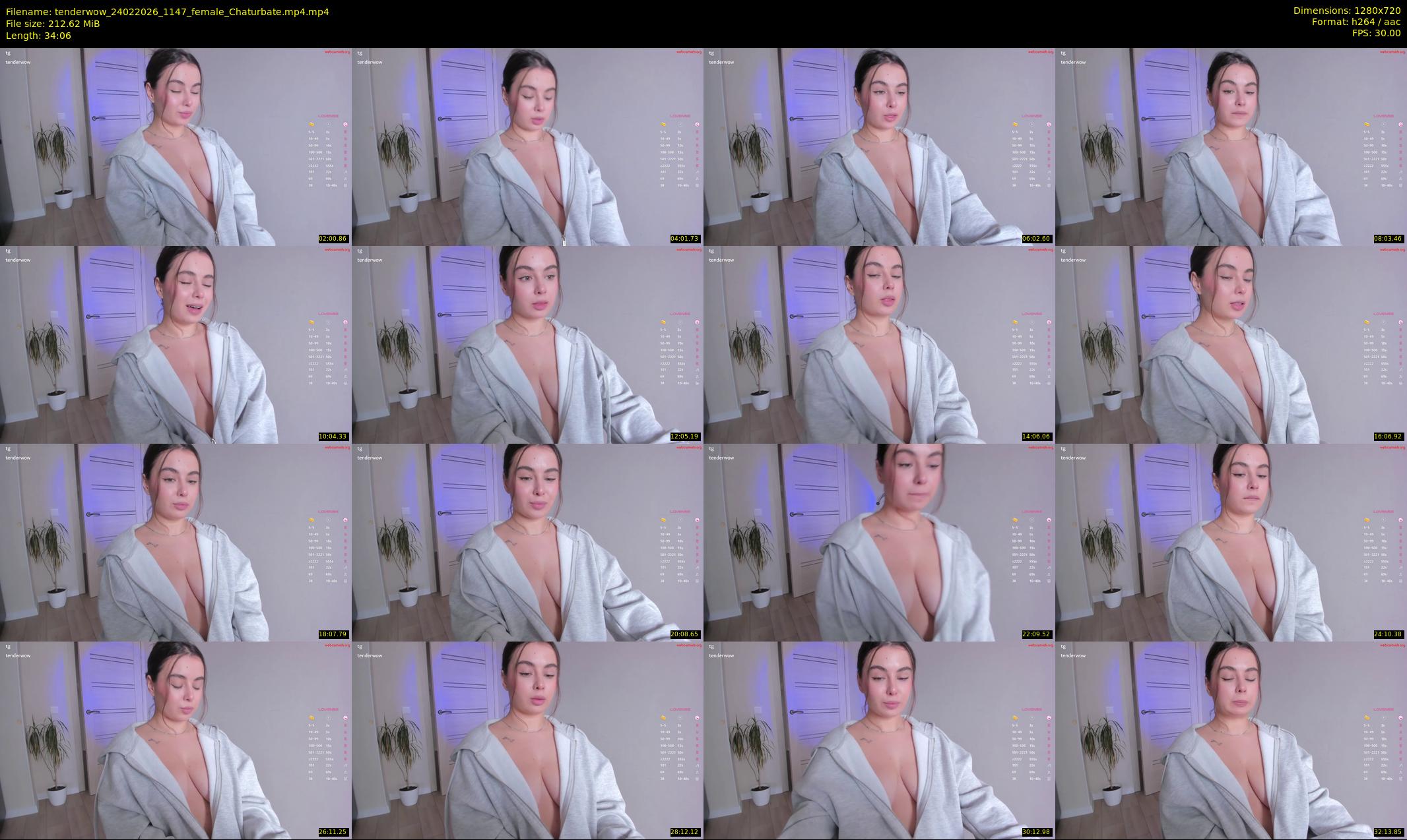 tenderwow — 35 minute Chaturbate female cam show recording, 720p, Feb 24, 2026