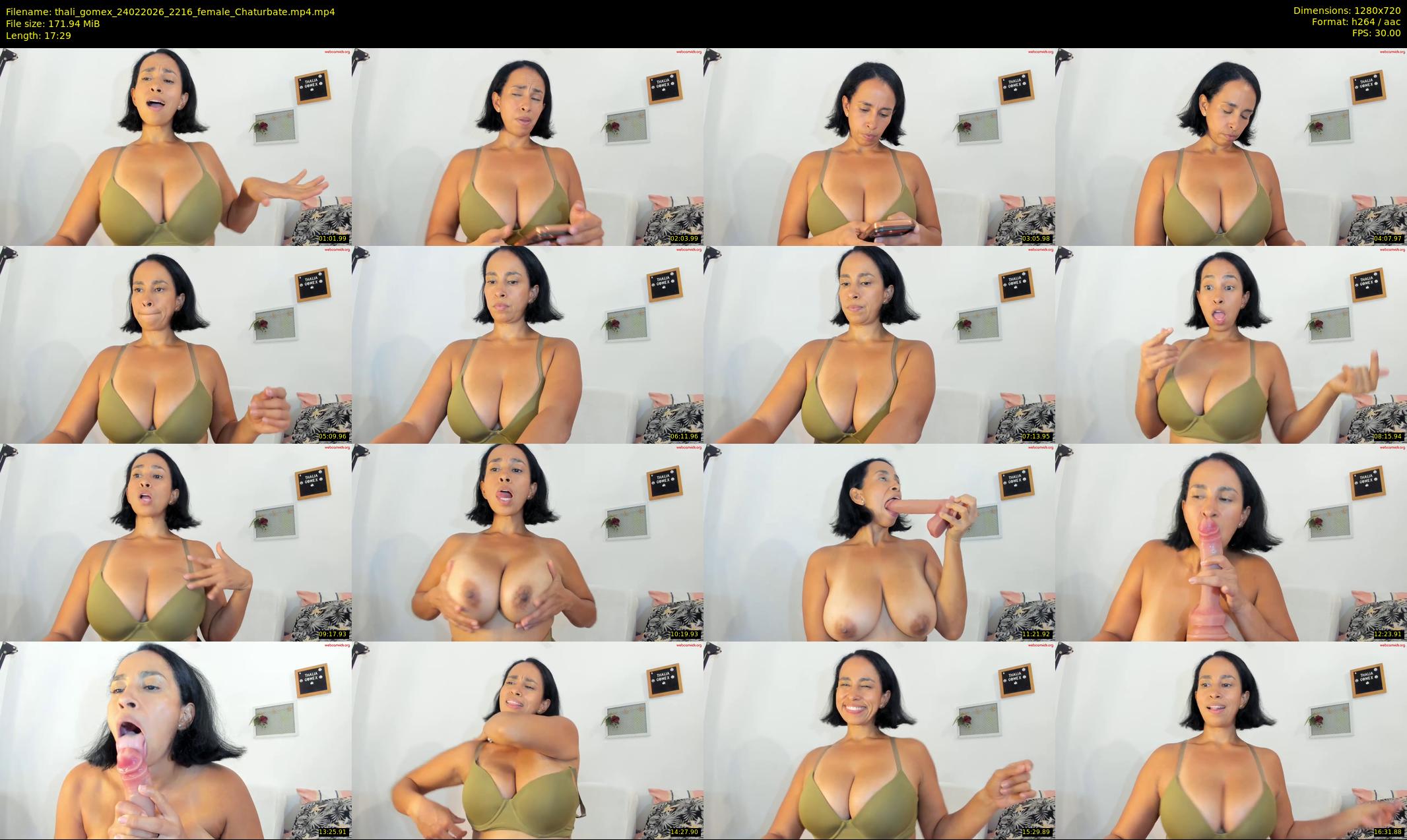 thali_gomex — 18 minute Chaturbate female cam show recording, 720p, Feb 24, 2026