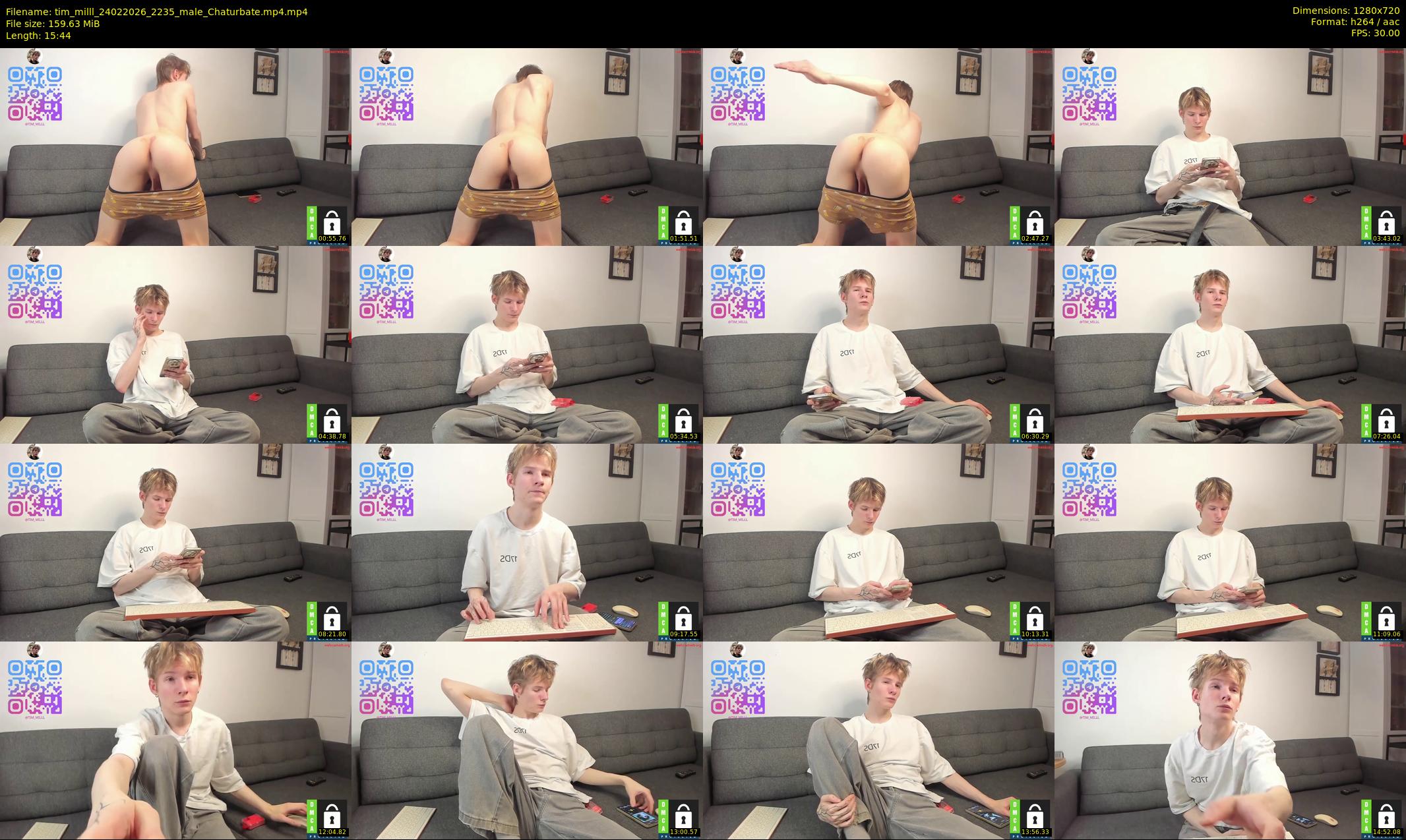 tim_milll — 16 minute Chaturbate male cam show recording, 720p, Feb 24, 2026