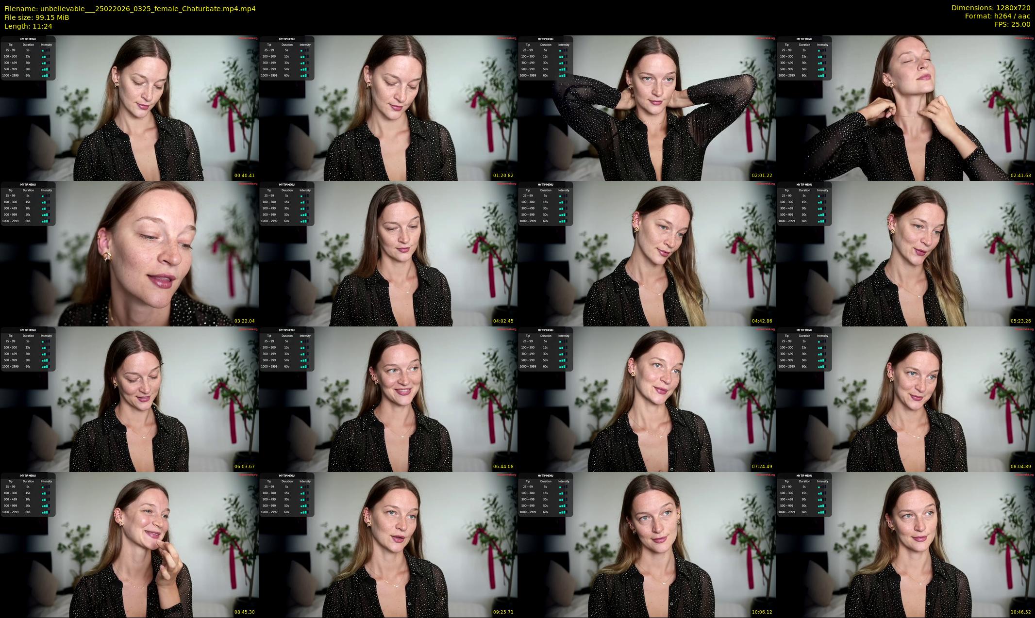unbelievable__ — 12 minute Chaturbate female cam show recording, 720p, Feb 25, 2026
