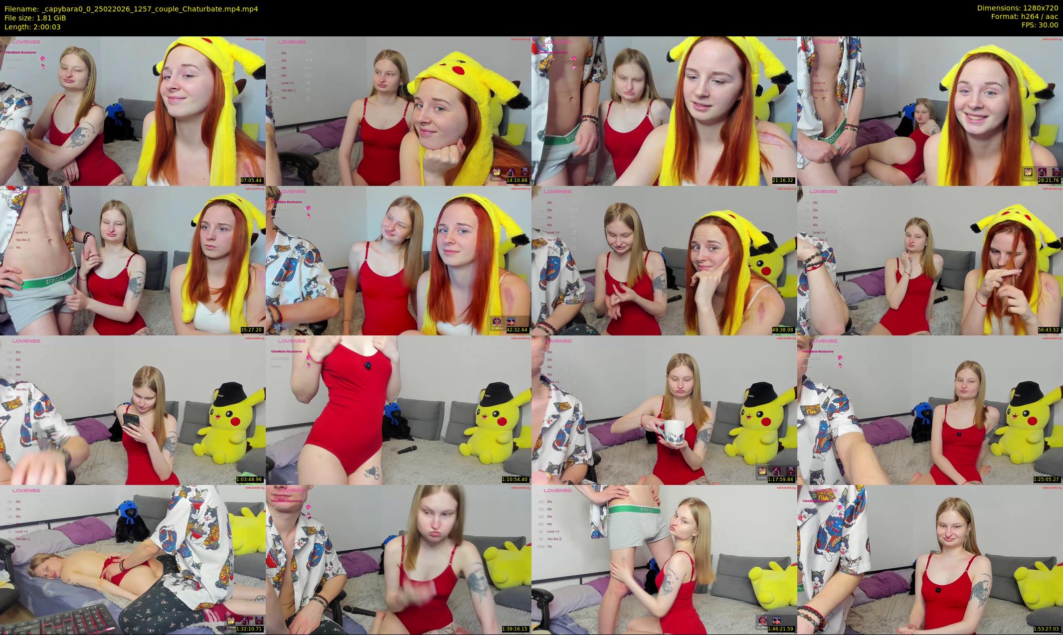 _capybara0_0 — 121 minute Chaturbate couple cam show recording, 720p, Feb 25, 2026