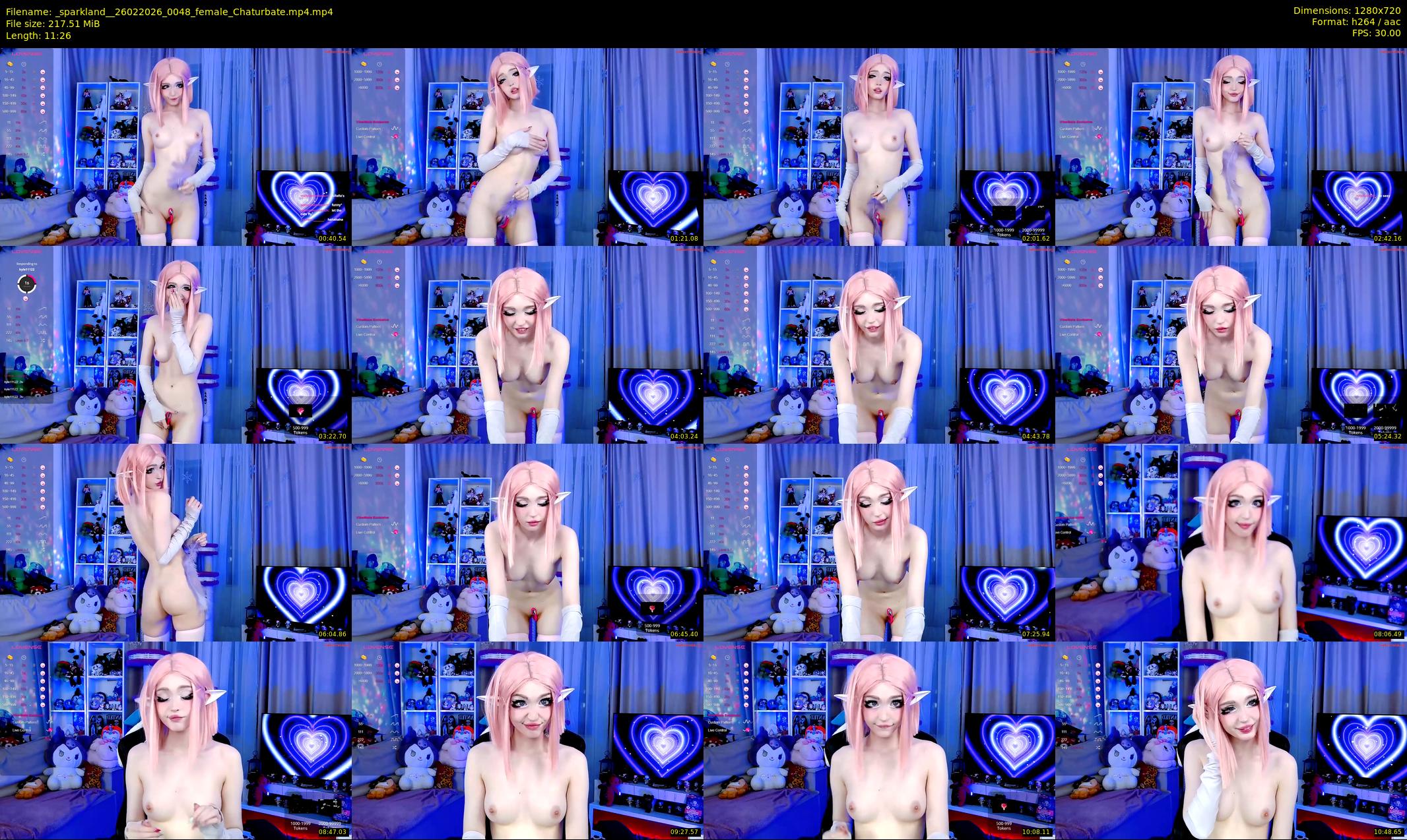 _sparkland_ — 12 minute Chaturbate female cam show recording, 720p, Feb 26, 2026