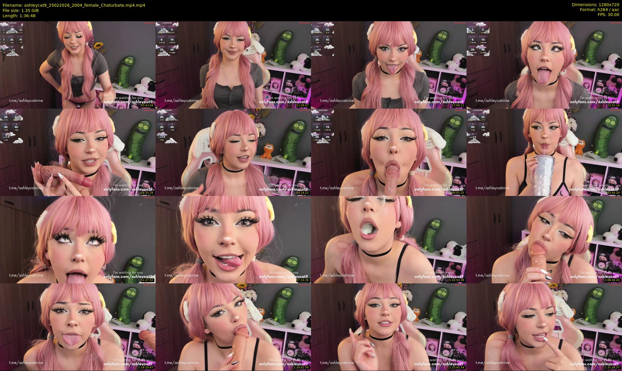 ashleycat9 — 97 minute Chaturbate female cam show recording, 720p, Feb 25, 2026