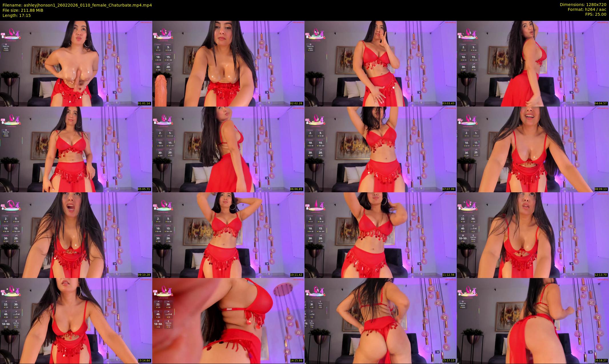 ashleyjhonson1 — 18 minute Chaturbate female cam show recording, 720p, Feb 26, 2026