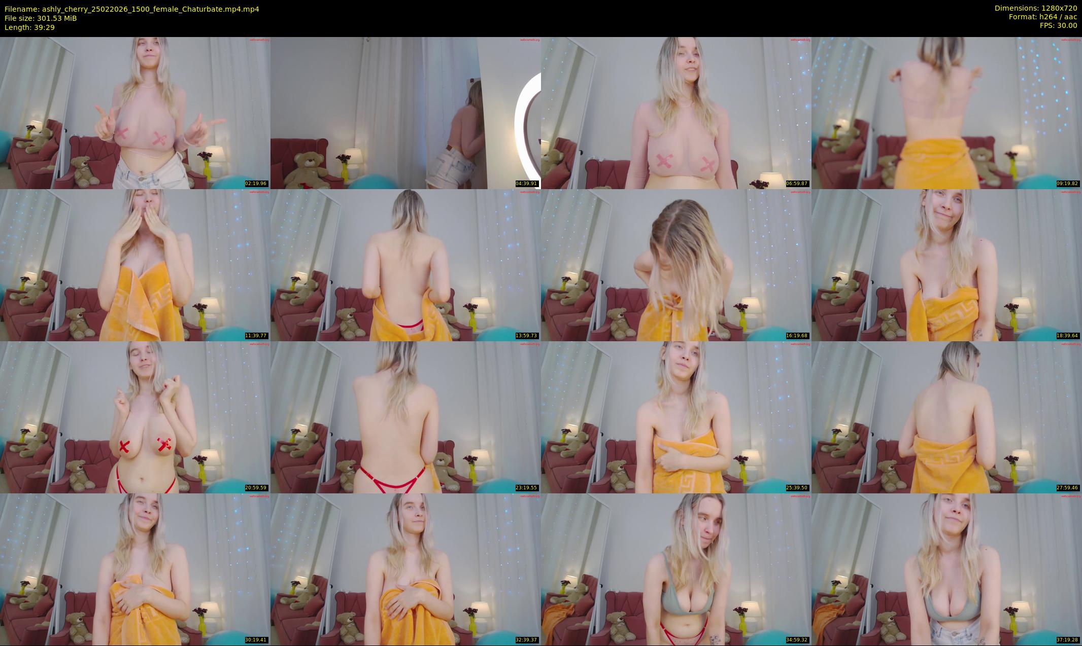 ashly_cherry — 40 minute Chaturbate female cam show recording, 720p, Feb 25, 2026