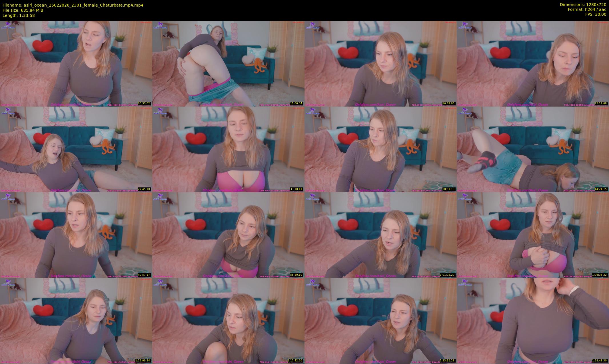 asiri_ocean — 94 minute Chaturbate female cam show recording, 720p, Feb 25, 2026