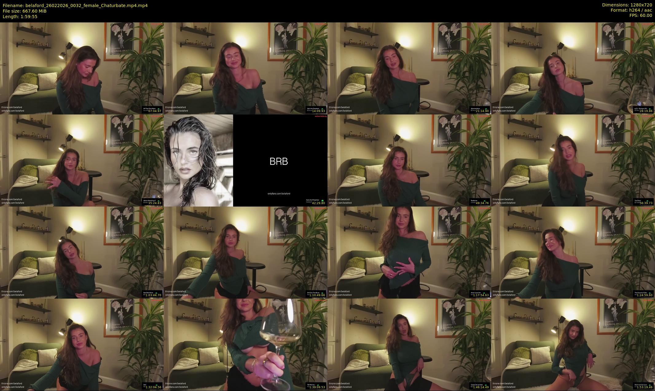 belaford — 120 minute Chaturbate female cam show recording, 720p, Feb 26, 2026