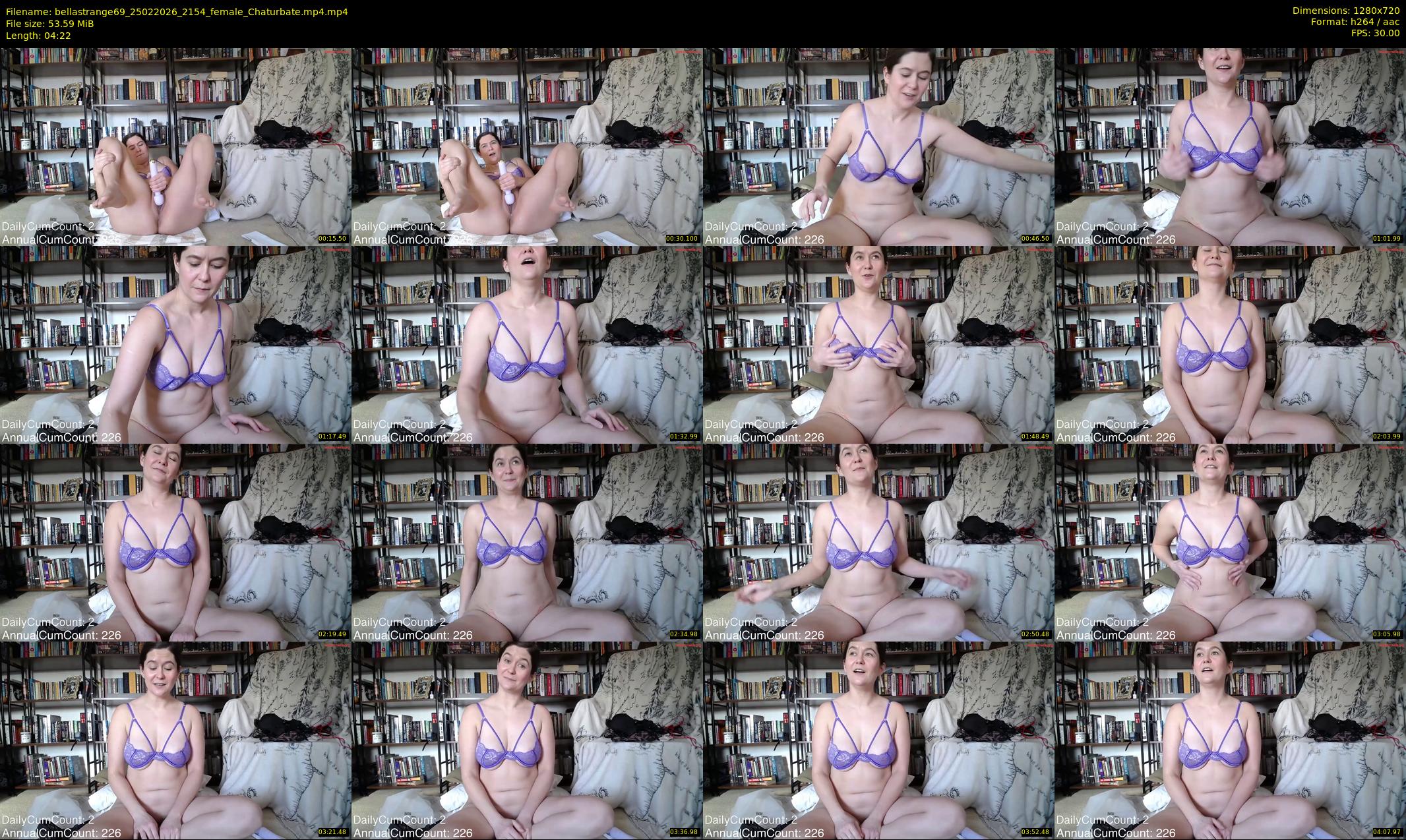 bellastrange69 — 5 minute Chaturbate female cam show recording, 720p, Feb 25, 2026