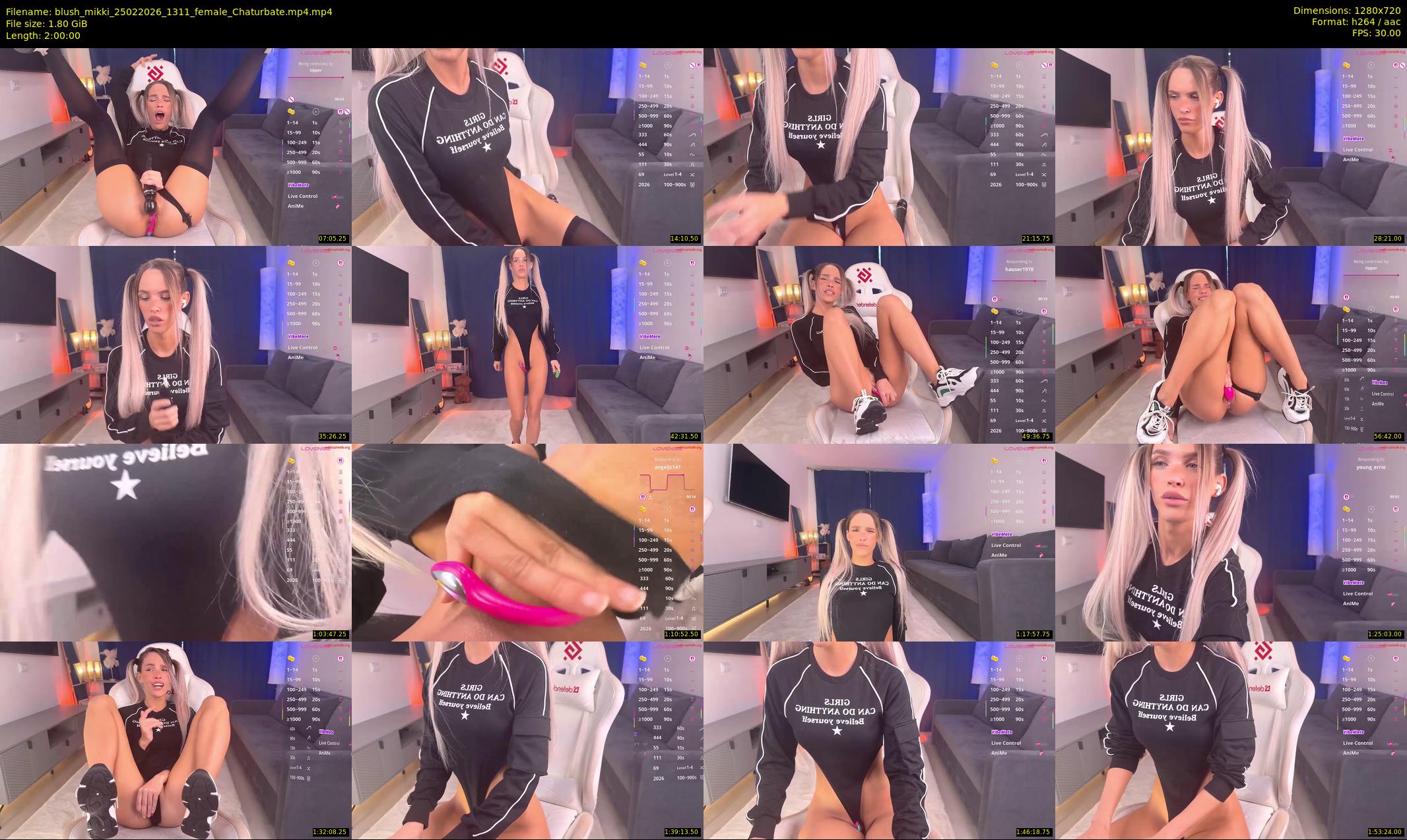 blush_mikki — 120 minute Chaturbate female cam show recording, 720p, Feb 25, 2026