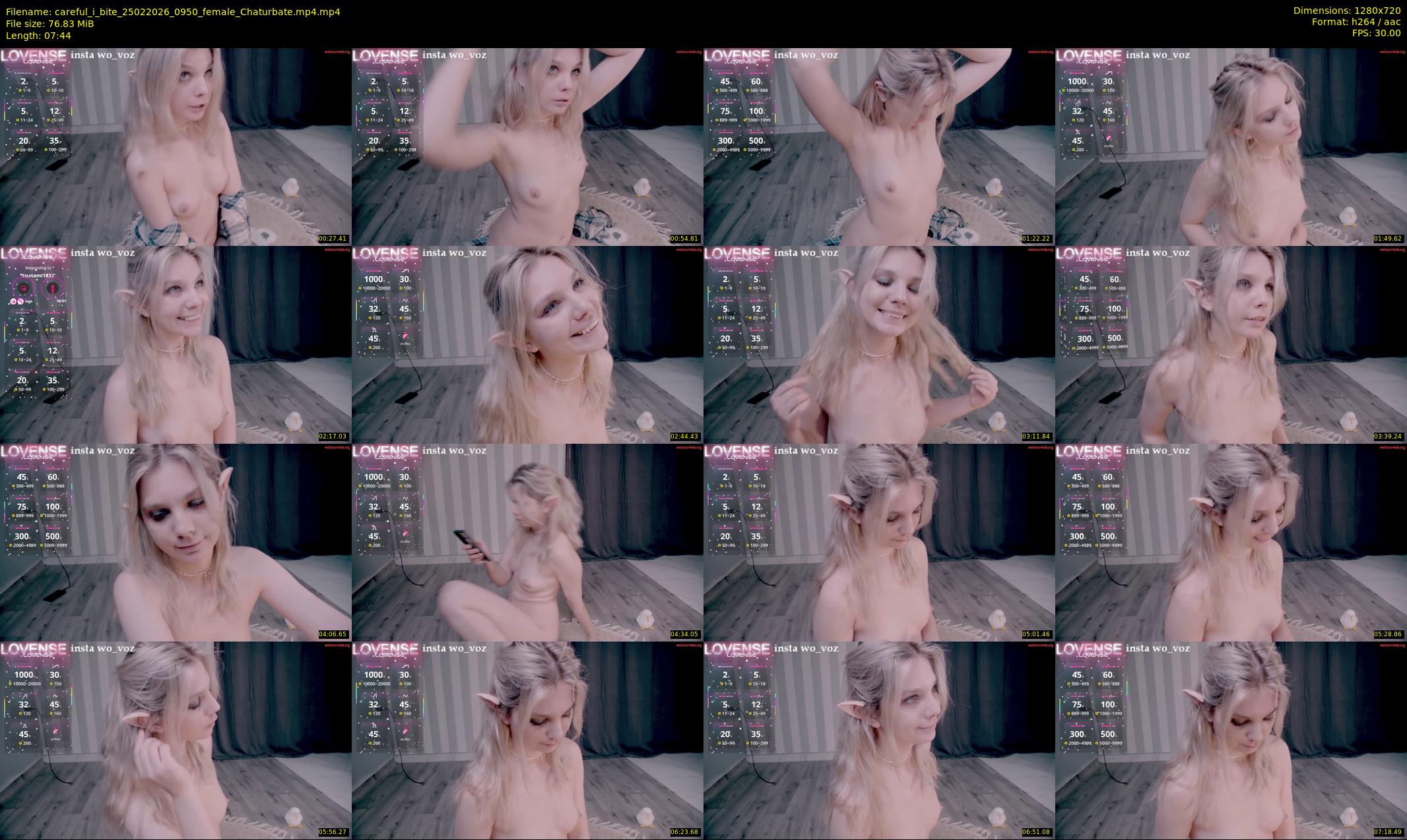 careful_i_bite — 8 minute Chaturbate female cam show recording, 720p, Feb 25, 2026