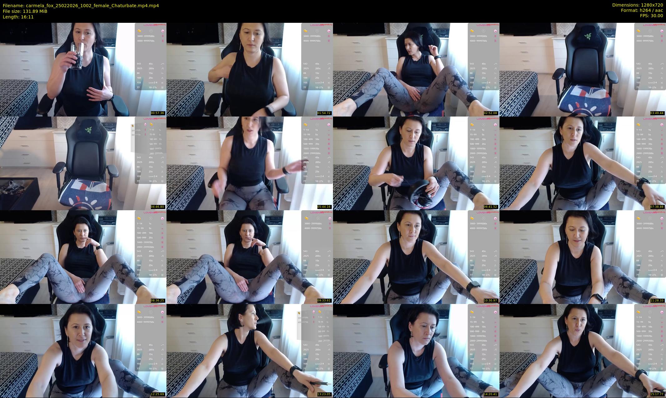 carmela_fox — 17 minute Chaturbate female cam show recording, 720p, Feb 25, 2026