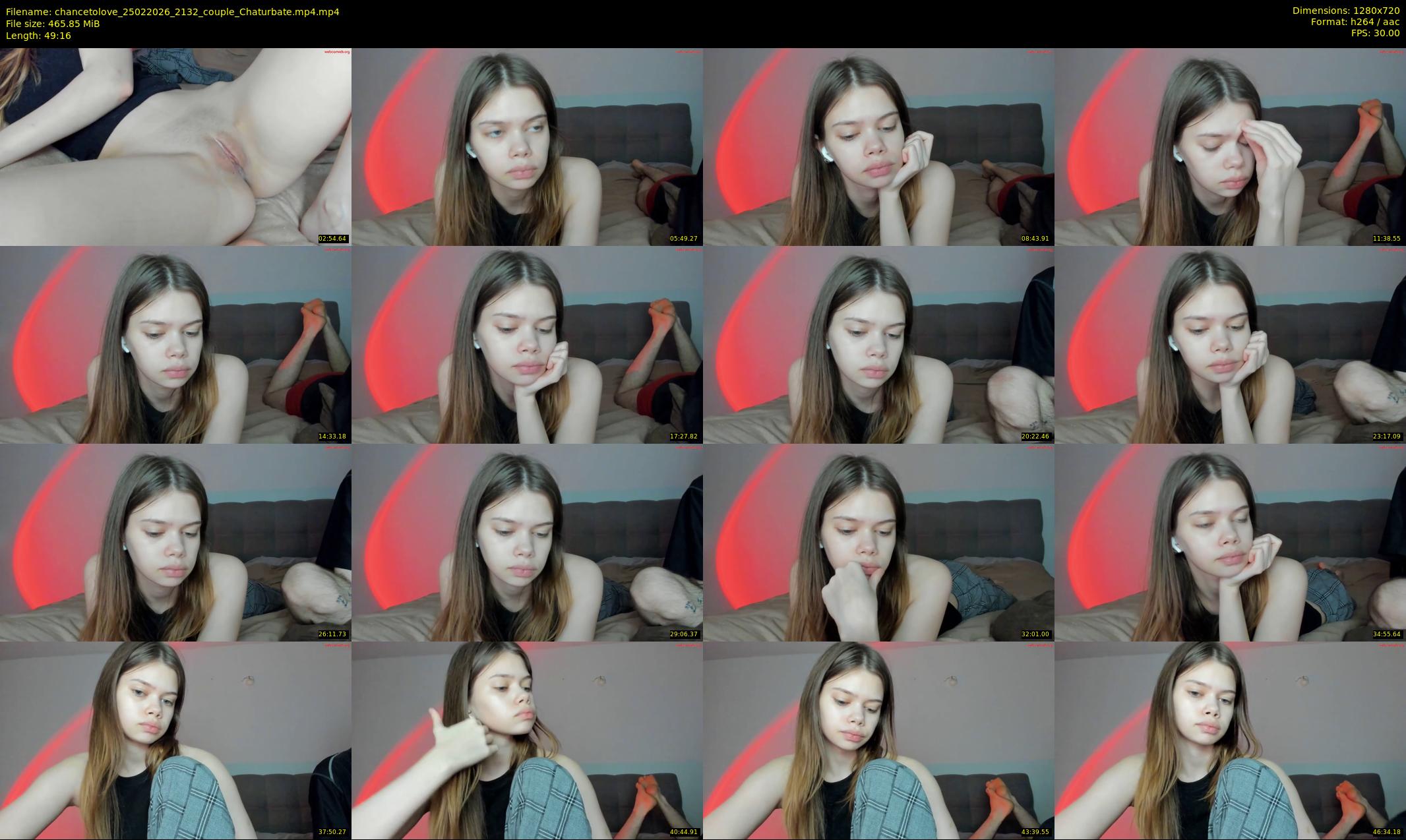 chancetolove — 50 minute Chaturbate couple cam show recording, 720p, Feb 25, 2026