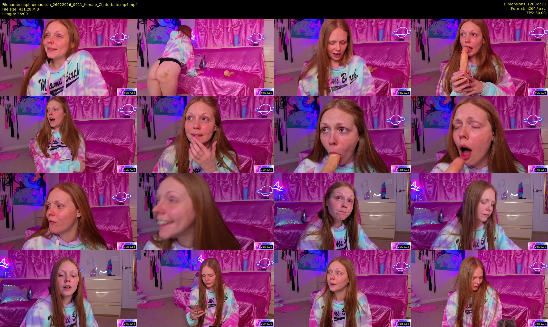 daphnemadison — 36 minute Chaturbate couple cam show recording, 720p, Feb 26, 2026