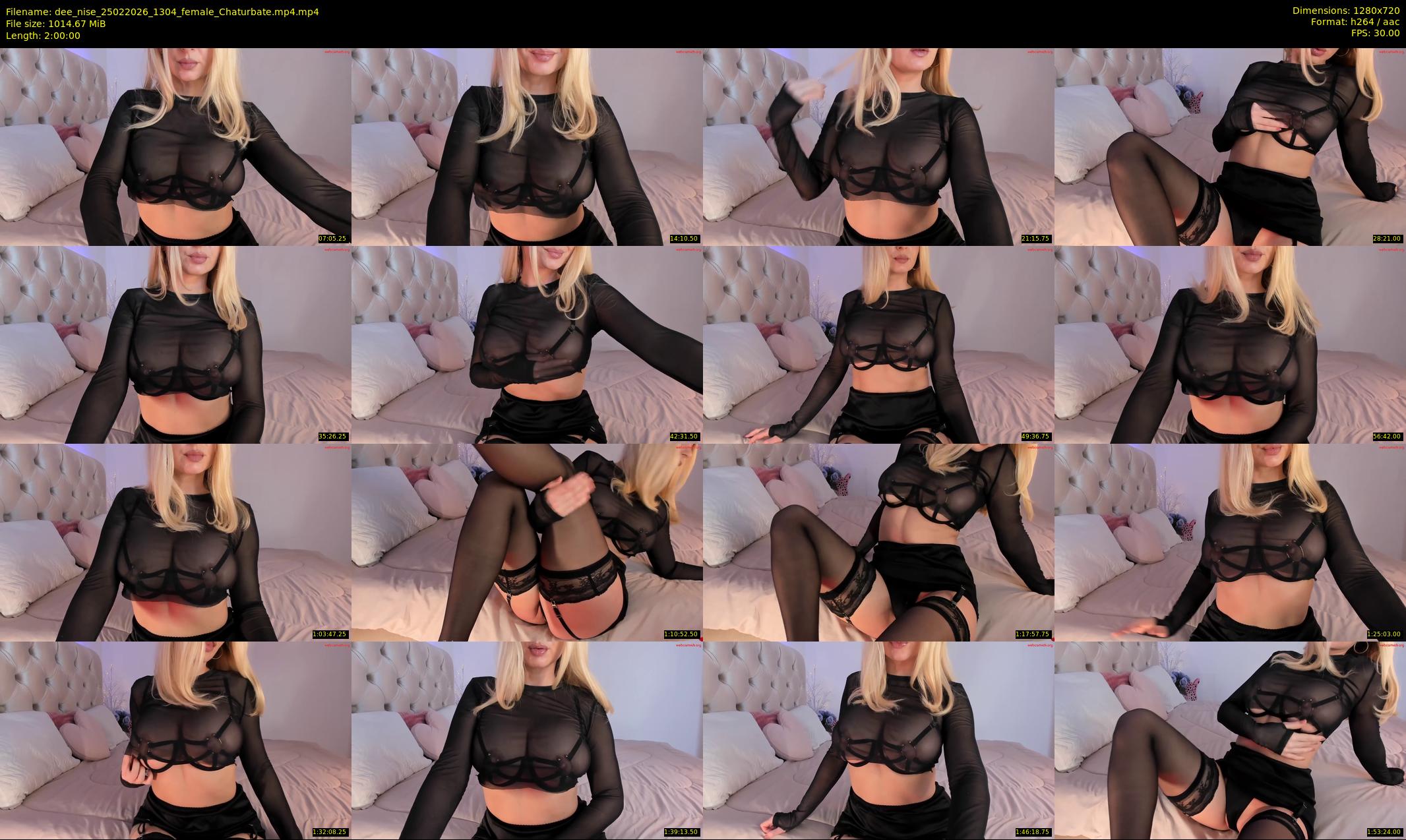 dee_nise — 120 minute Chaturbate female cam show recording, 720p, Feb 25, 2026