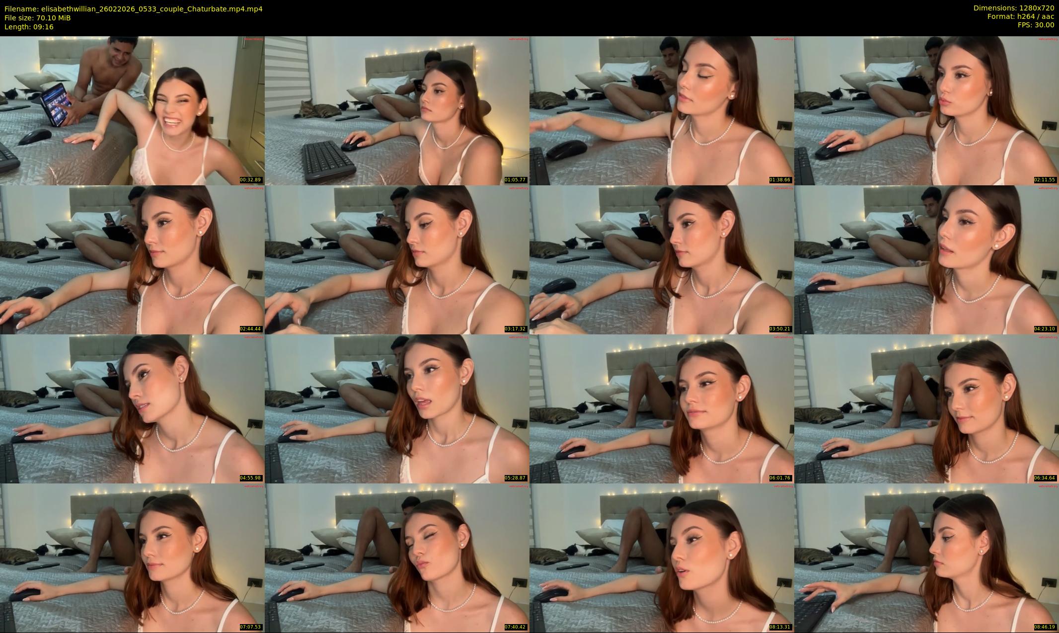 elisabethwillian — 10 minute Chaturbate couple cam show recording, 720p, Feb 26, 2026