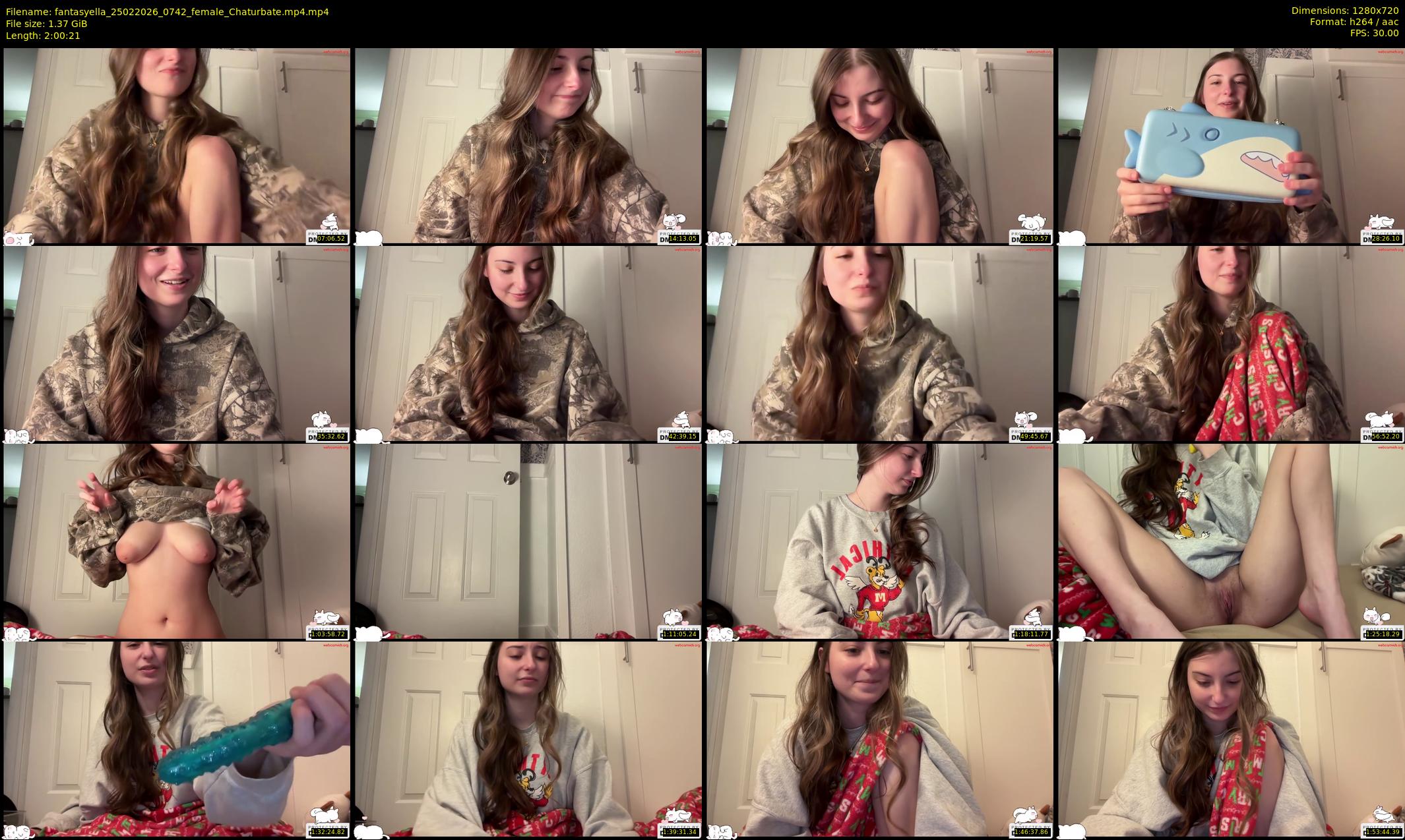 fantasyella — 121 minute Chaturbate female cam show recording, 720p, Feb 25, 2026