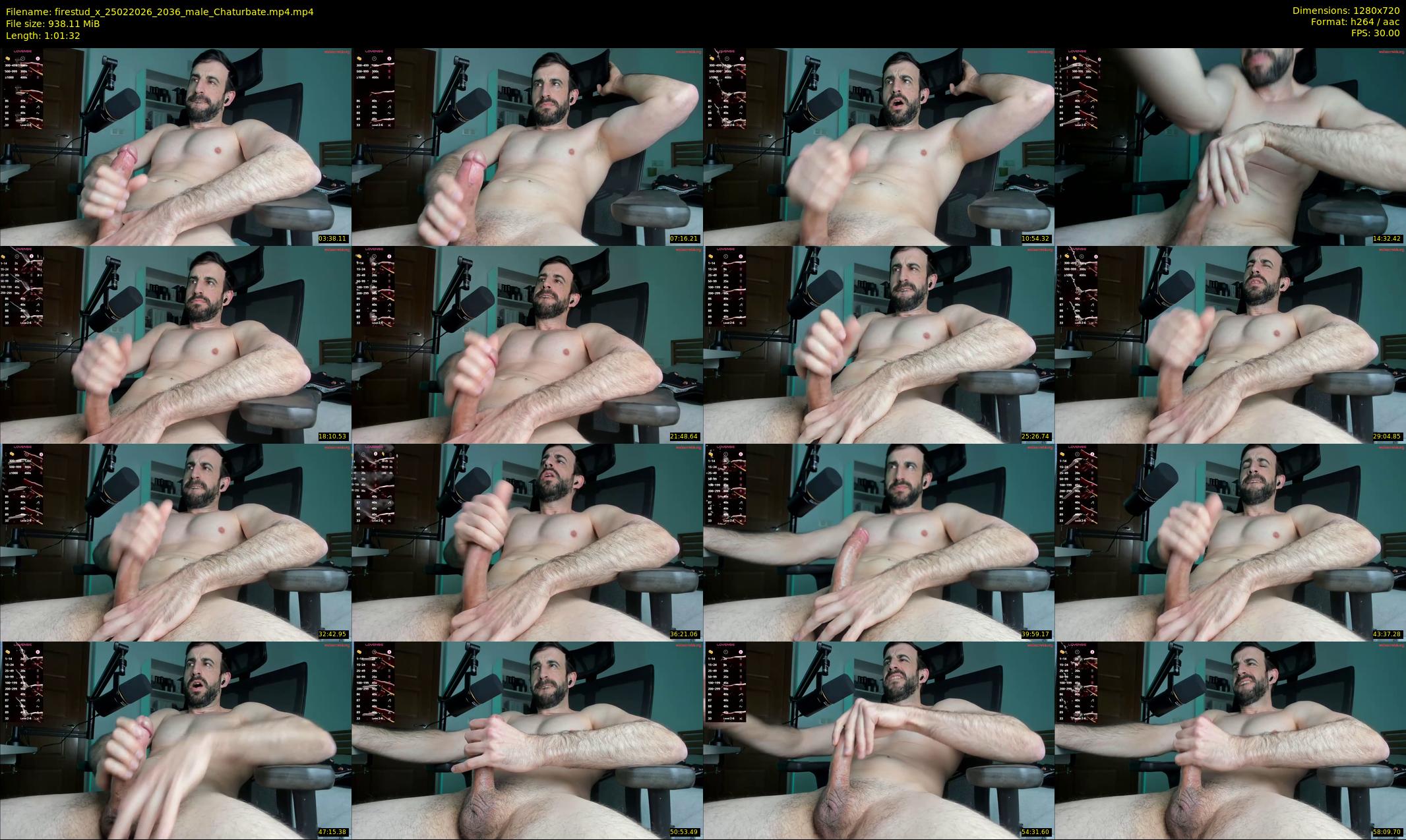 firestud_x — 62 minute Chaturbate male cam show recording, 720p, Feb 25, 2026