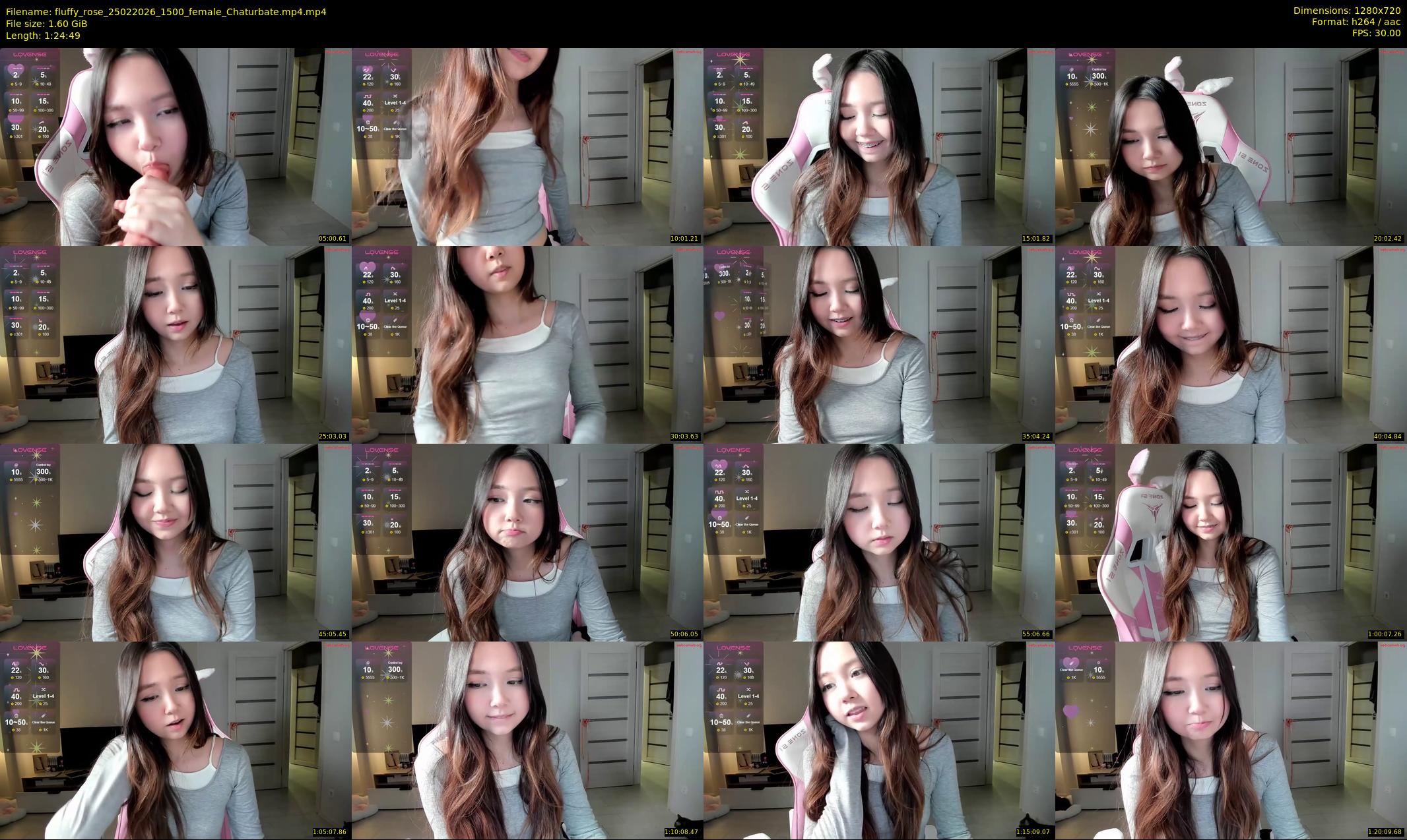 fluffy_rose — 85 minute Chaturbate female cam show recording, 720p, Feb 25, 2026