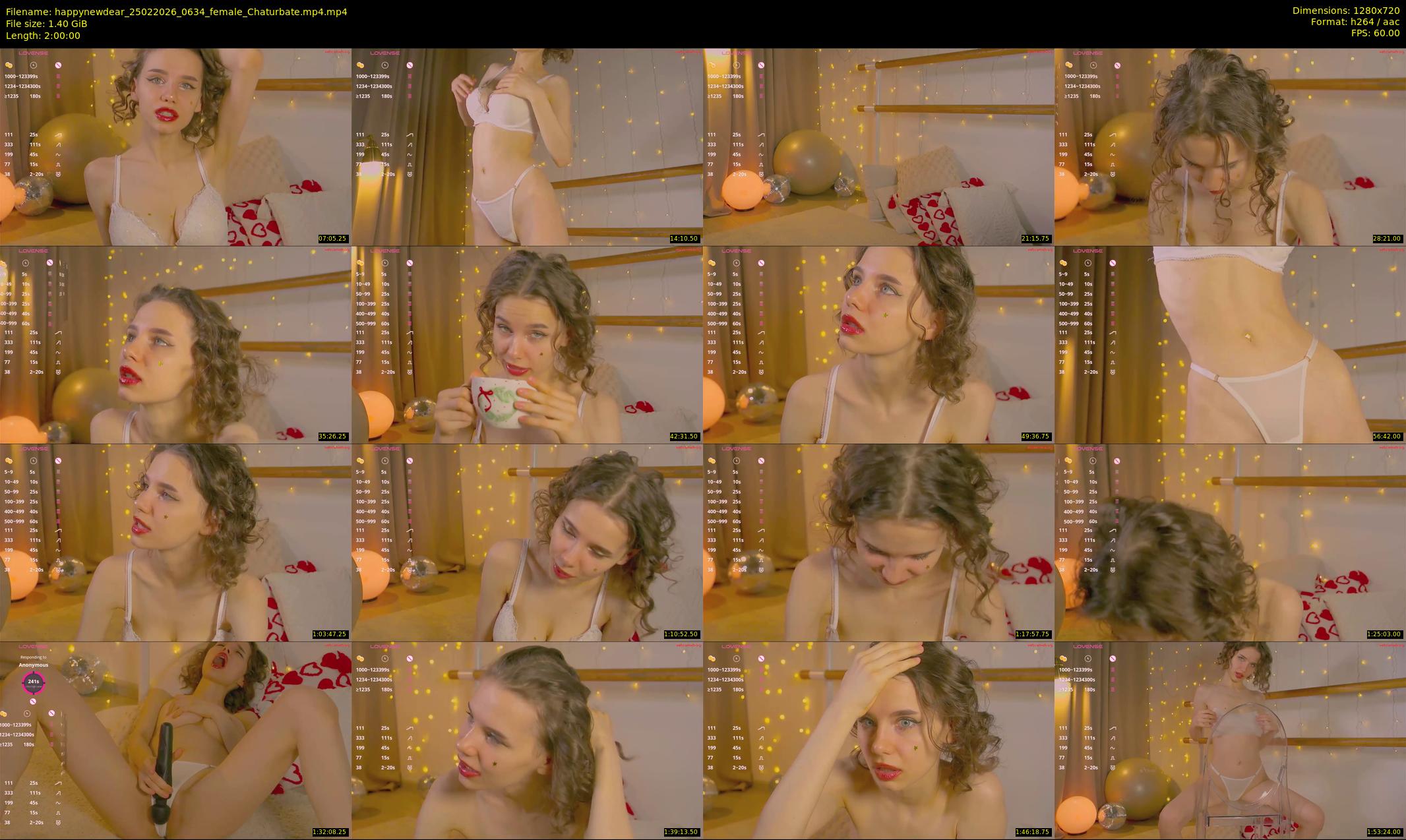 happynewdear — 120 minute Chaturbate female cam show recording, 720p, Feb 25, 2026