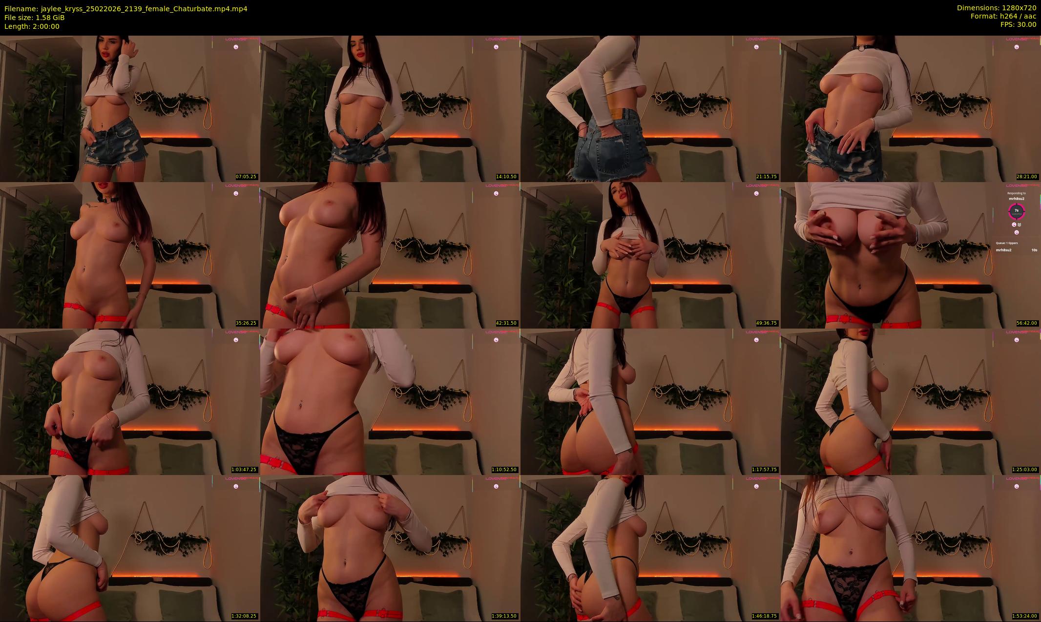 jaylee_kryss — 120 minute Chaturbate female cam show recording, 720p, Feb 25, 2026