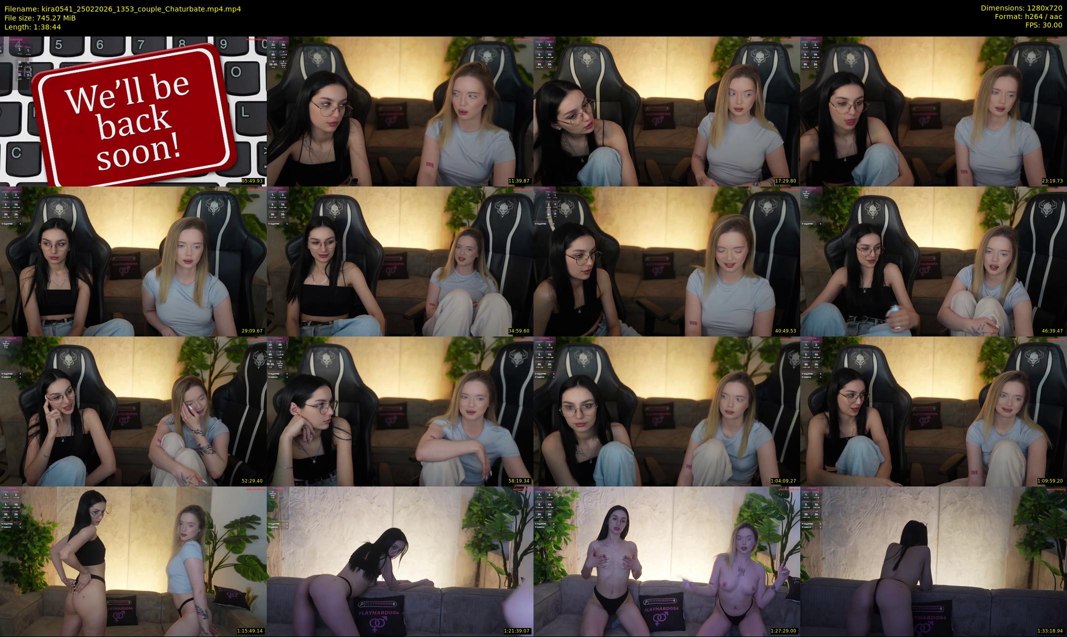 kira0541 — 99 minute Chaturbate couple cam show recording, 720p, Feb 25, 2026
