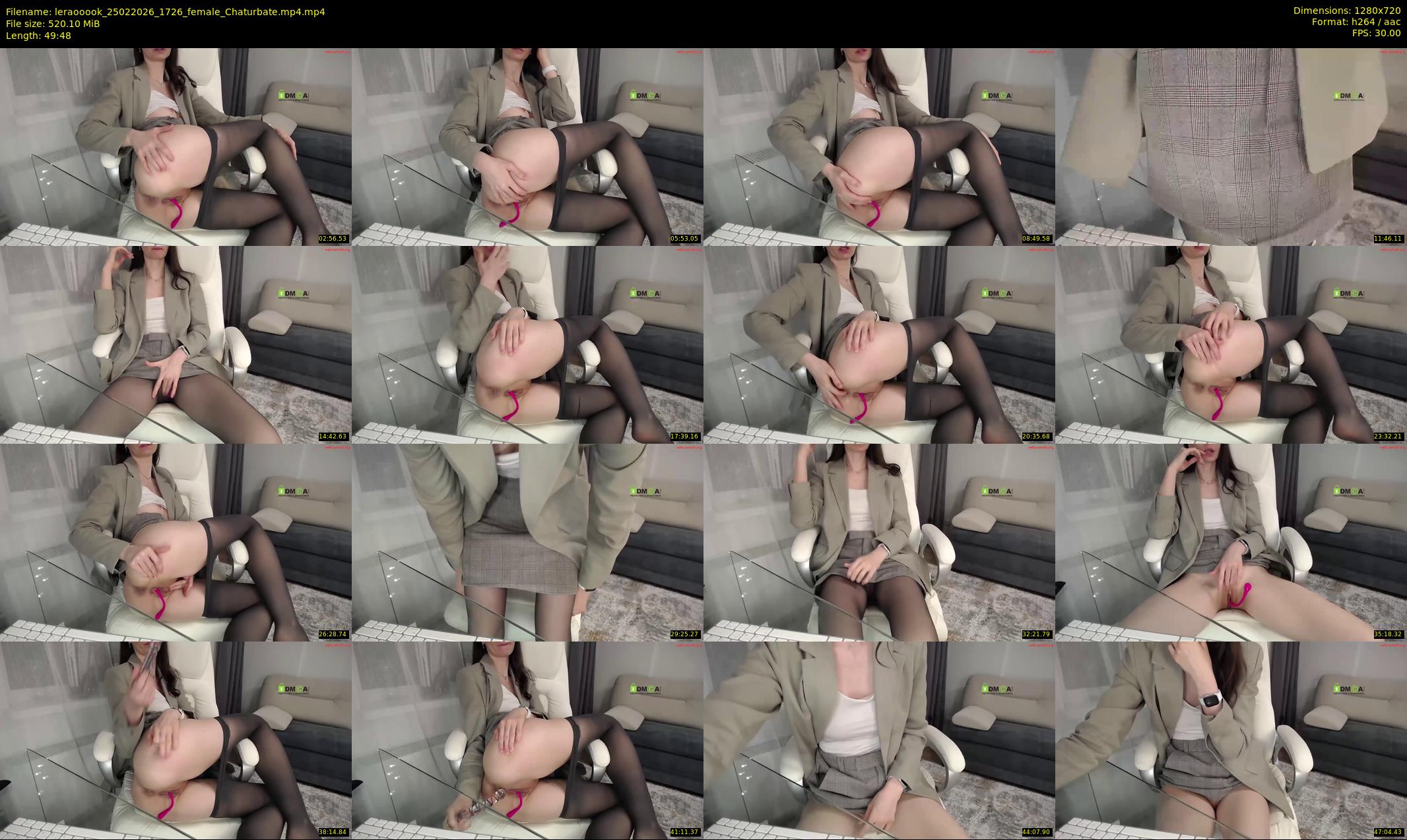 leraooook — 50 minute Chaturbate female cam show recording, 720p, Feb 25, 2026