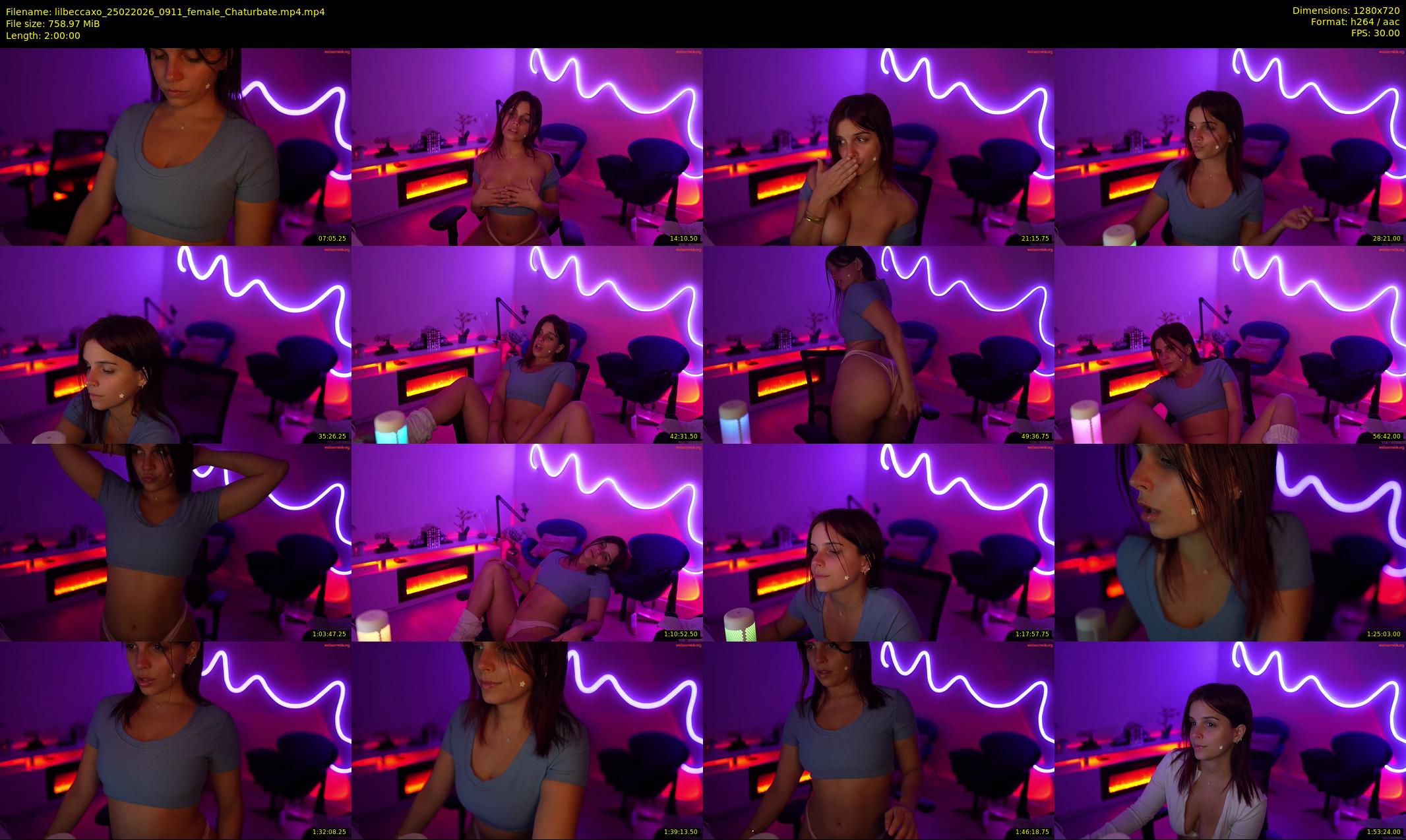lilbeccaxo — 120 minute Chaturbate female cam show recording, 720p, Feb 25, 2026